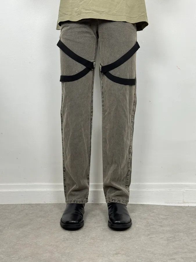 Dolce & Gabbana AW2003 Dolce & Gabbana Grey Bondage Pants Size US 30 / EU 46 - 2 Thumbnail