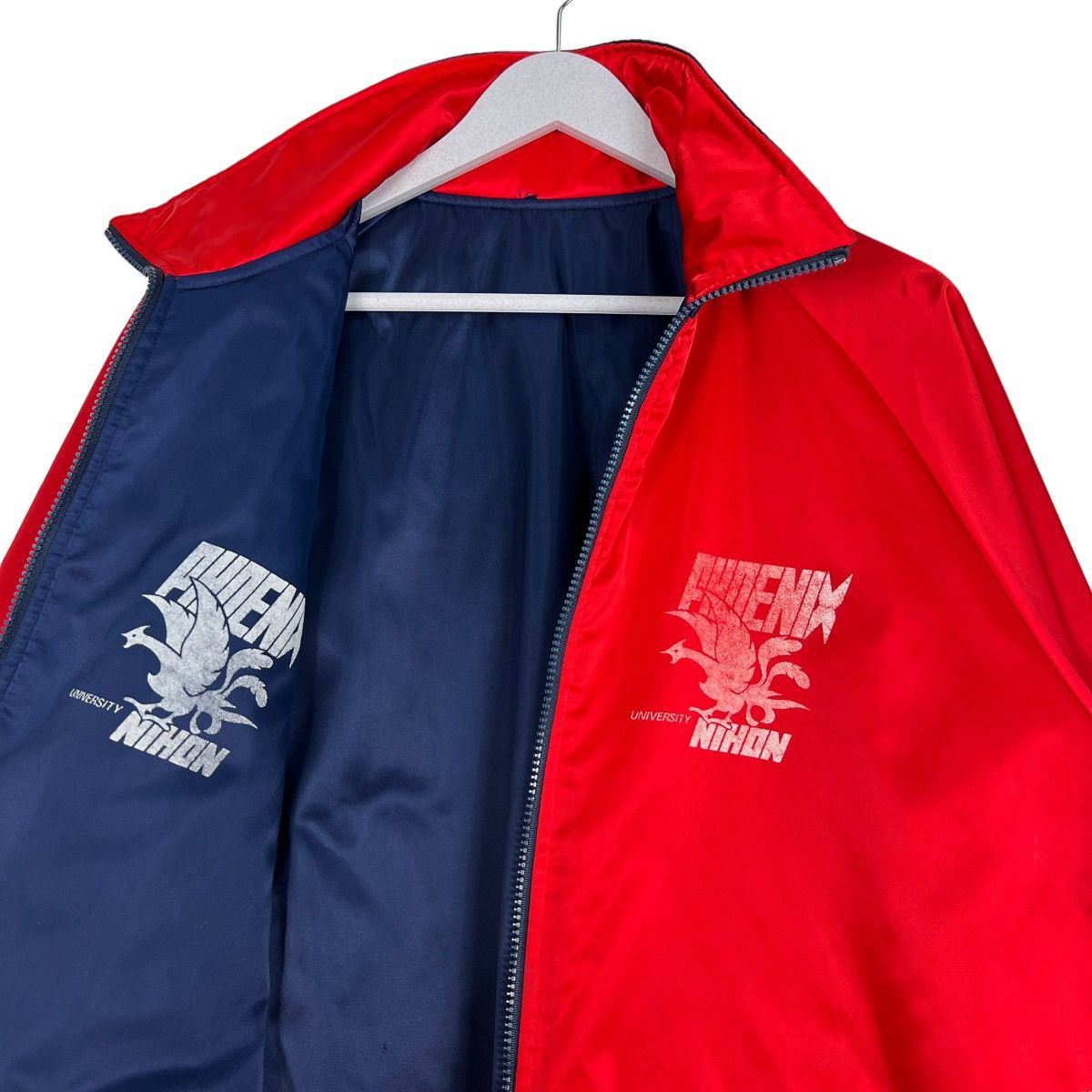 🔥 VINTAGE POENIX NIHON UNIVERSITY REVERSIBLE BOMBER JACKET