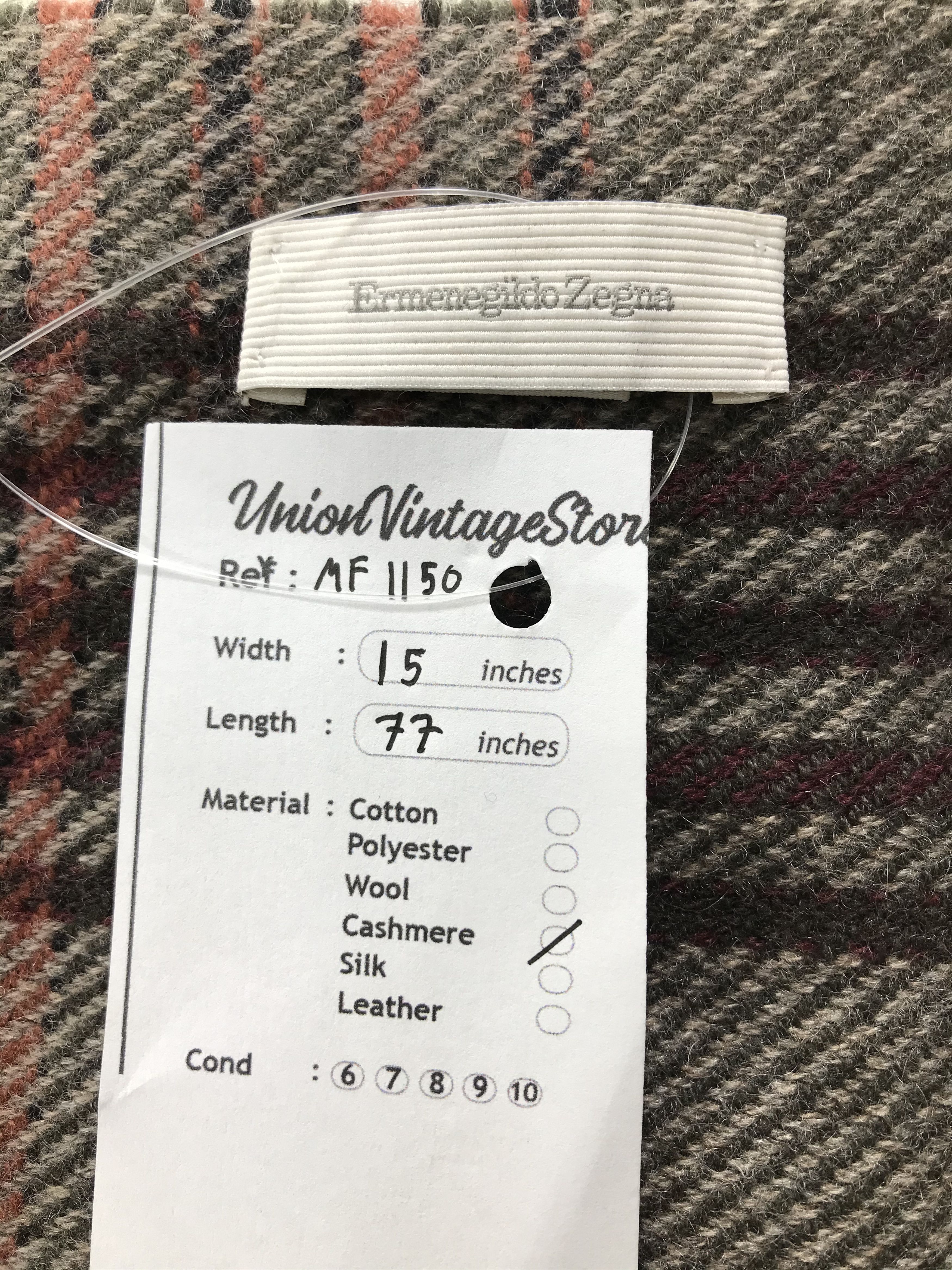 Ermenegildo Zegna Vintage Ermenegildo Zegna Scarf/Muffler/Neckwear MF1150 Size ONE SIZE - 4 Thumbnail
