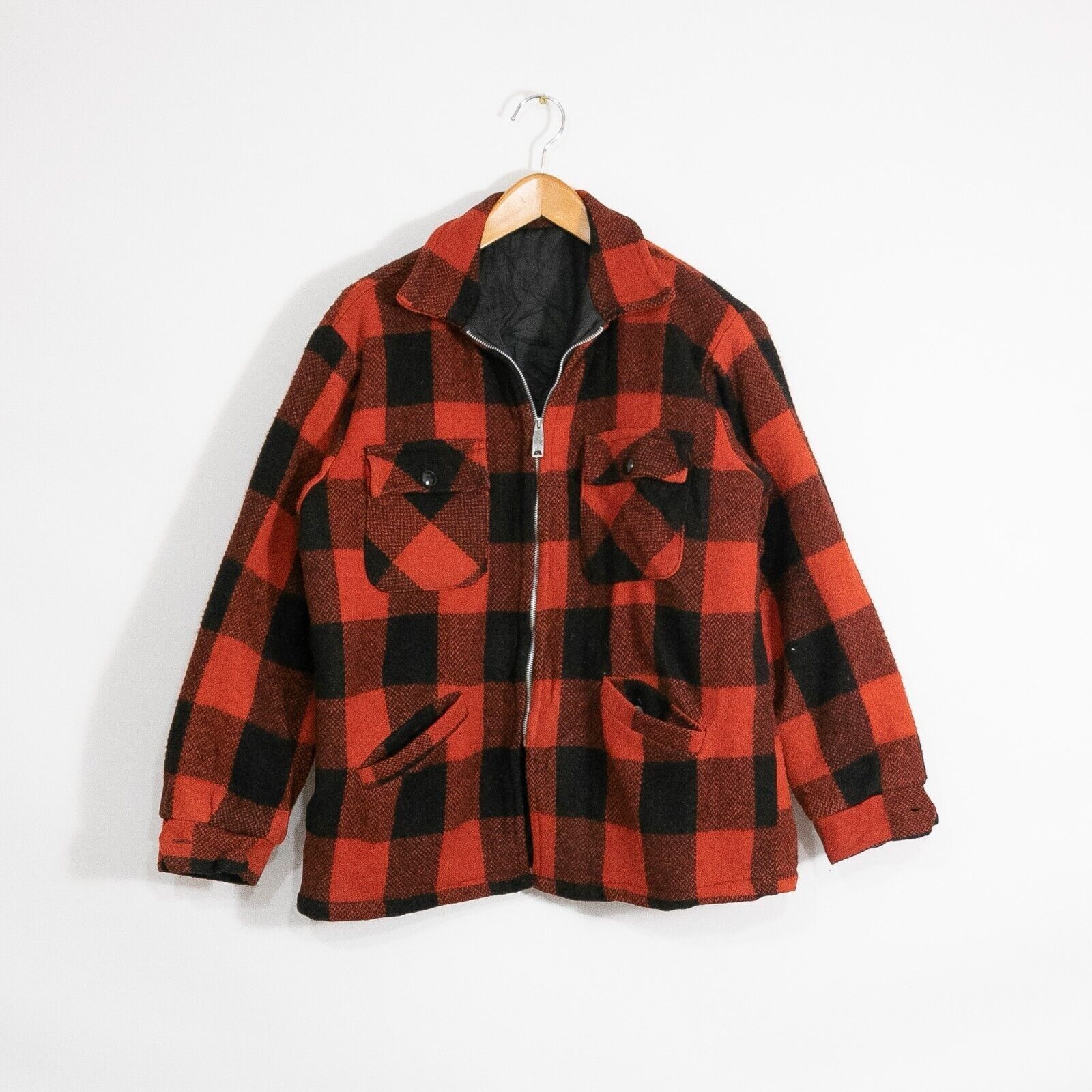 Vintage Vintage 50s Buffalo Plaid Mackinaw Jacket Mens Large Size US L / EU 52-54 / 3 - 1 Thumbnail