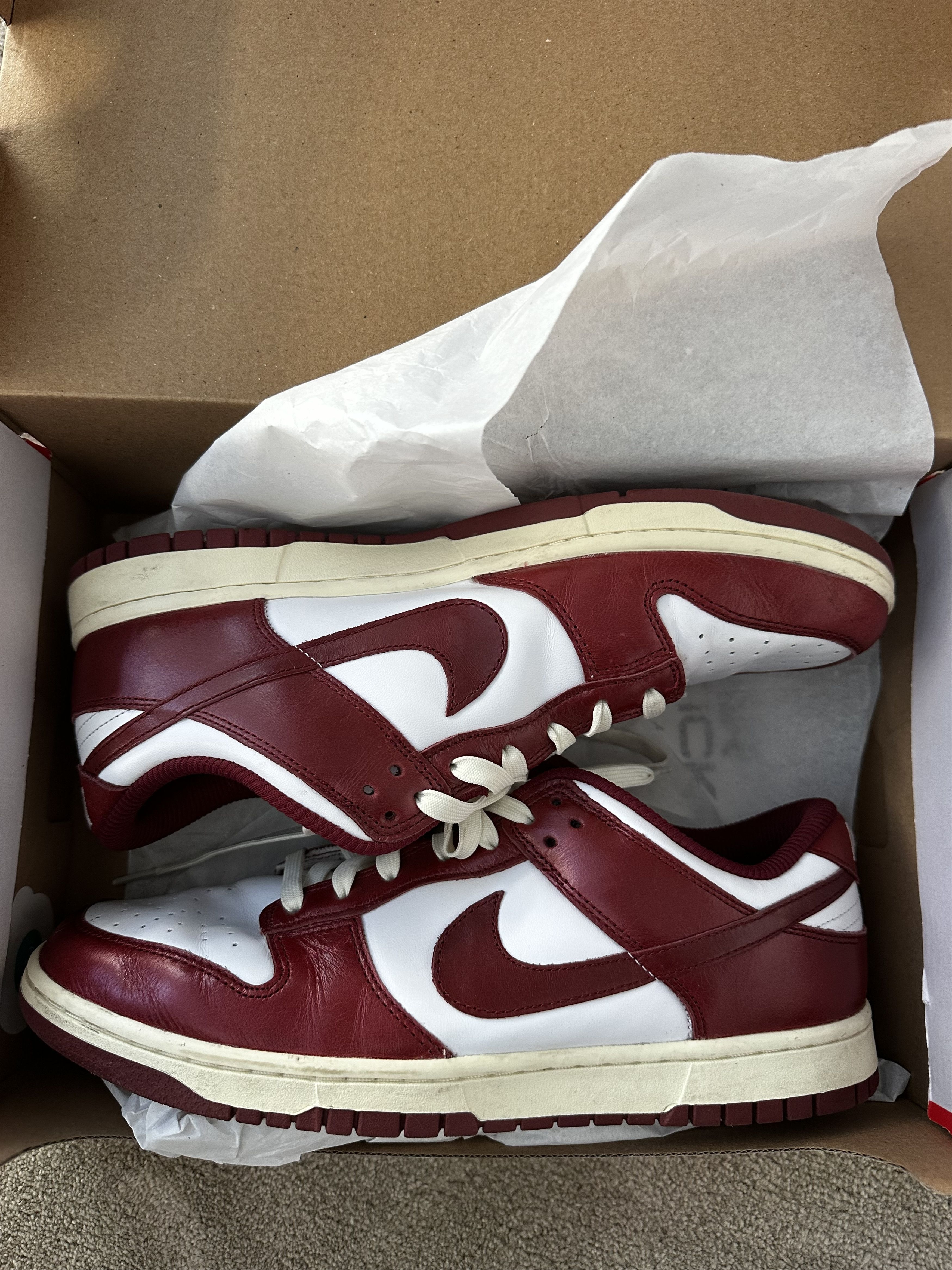 Nike Nike Dunk Low PRM Coconut Milk / Team Red (W) — US 10.5 Size US 10.5 / EU 43-44 - 1 Thumbnail