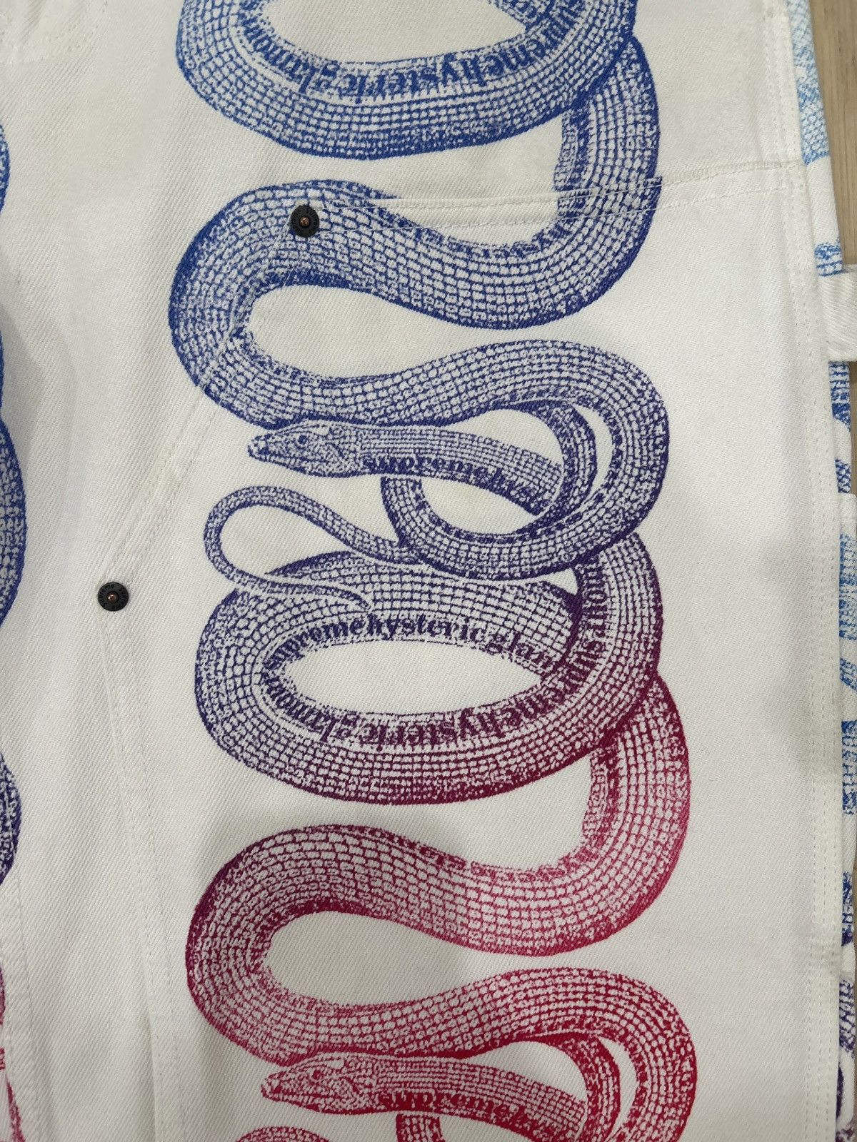 Hysteric Glamour × Supreme Supreme x Hysteric Glamour Snake Double Knee Painters SS21 Size US 34 / EU 50 - 9 Thumbnail