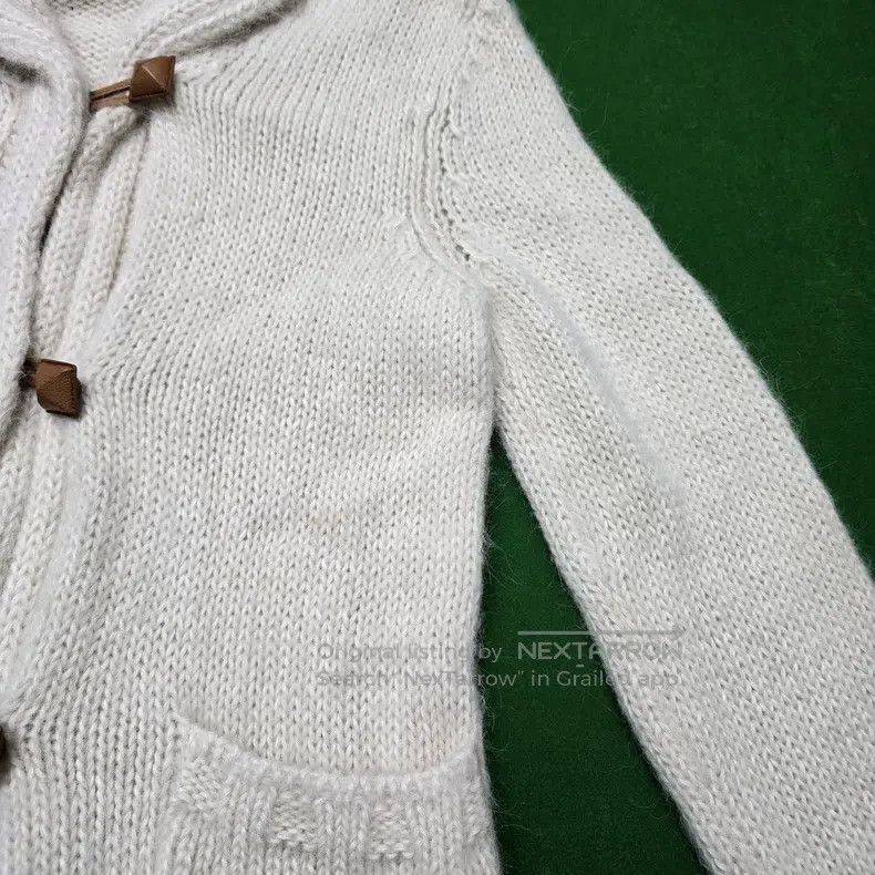 Hermes Hermes Beige Alpaca Knit Cardigan Size XXS / US 00 / IT 34 - 4 Thumbnail
