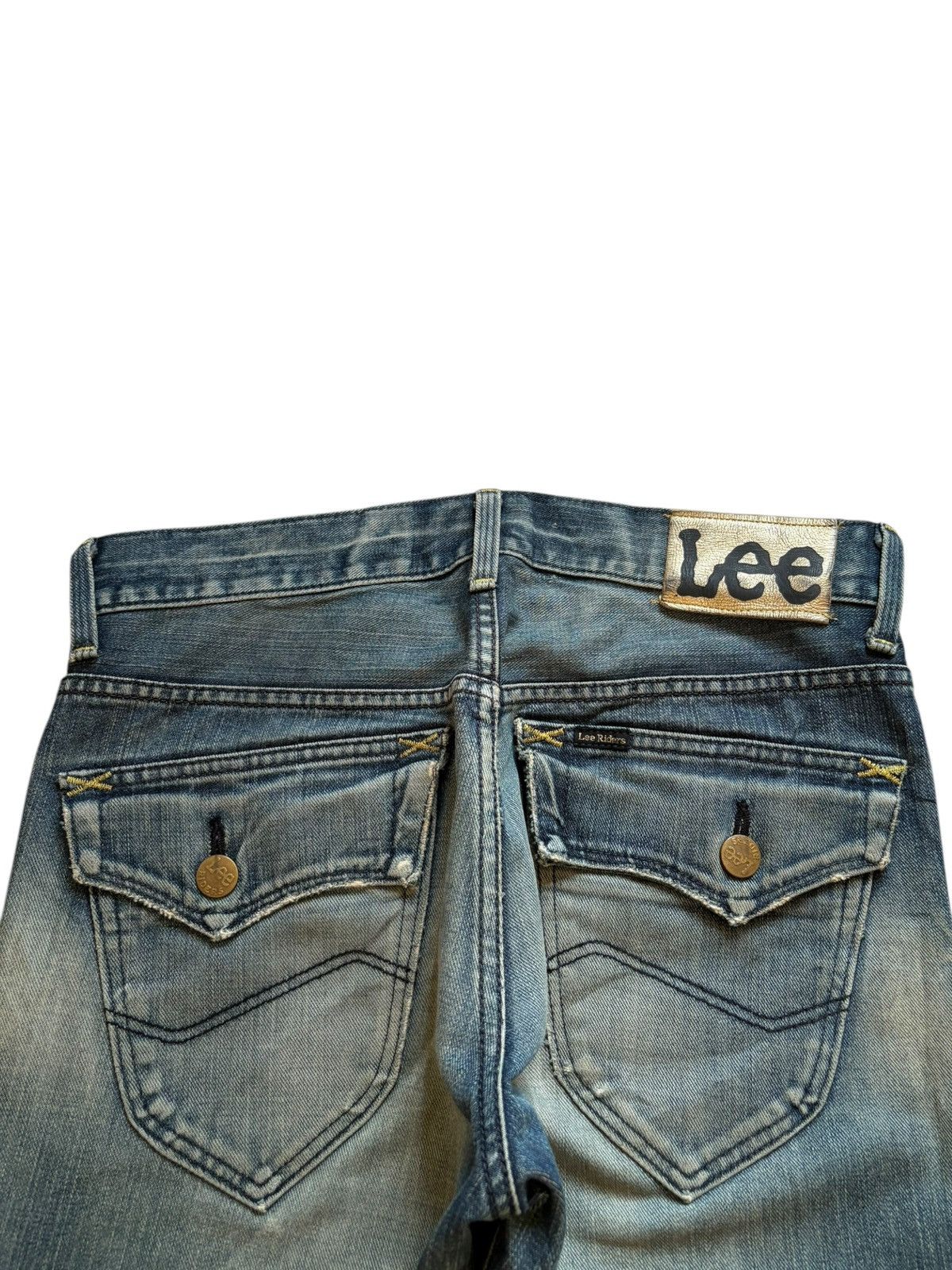 Lee Vintage Lee Rusty Mud Wash Distressed Ripped Jeans Size US 30 / EU 46 - 8 Thumbnail