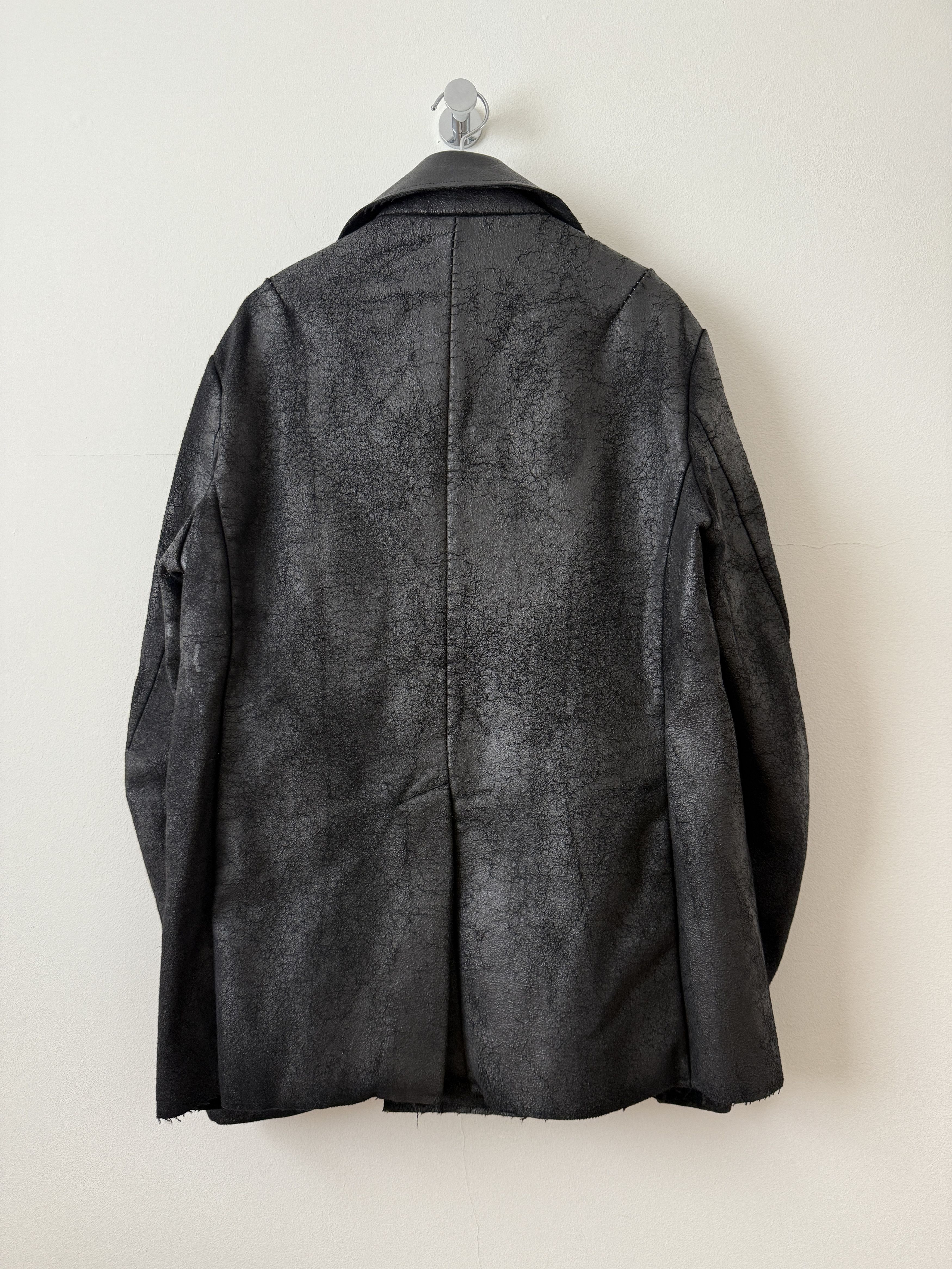 Masnada Heavy Wool Distressed Buttoned Overcoat Size US L / EU 52-54 / 3 - 2 Thumbnail
