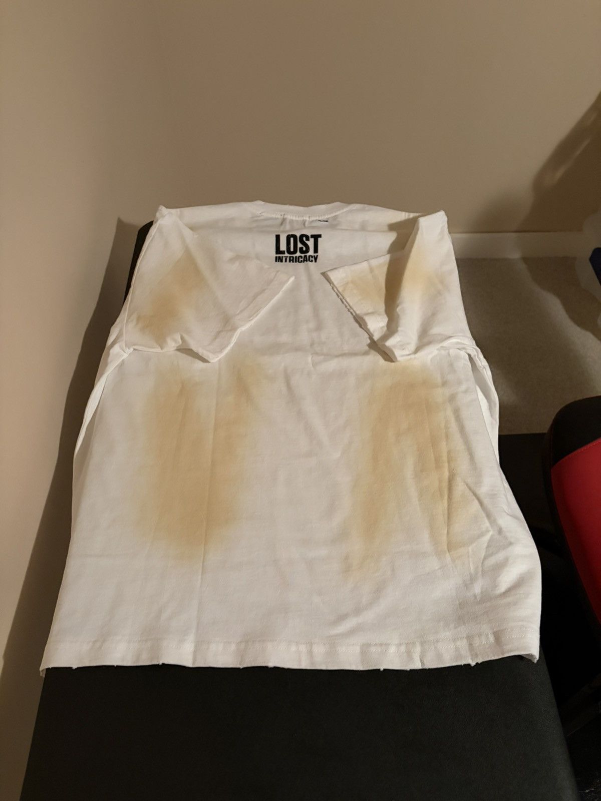 LOST INTRICACY LOST INTRICACY white “LOST” tee SZ Large Size US L / EU 52-54 / 3 - 2 Thumbnail