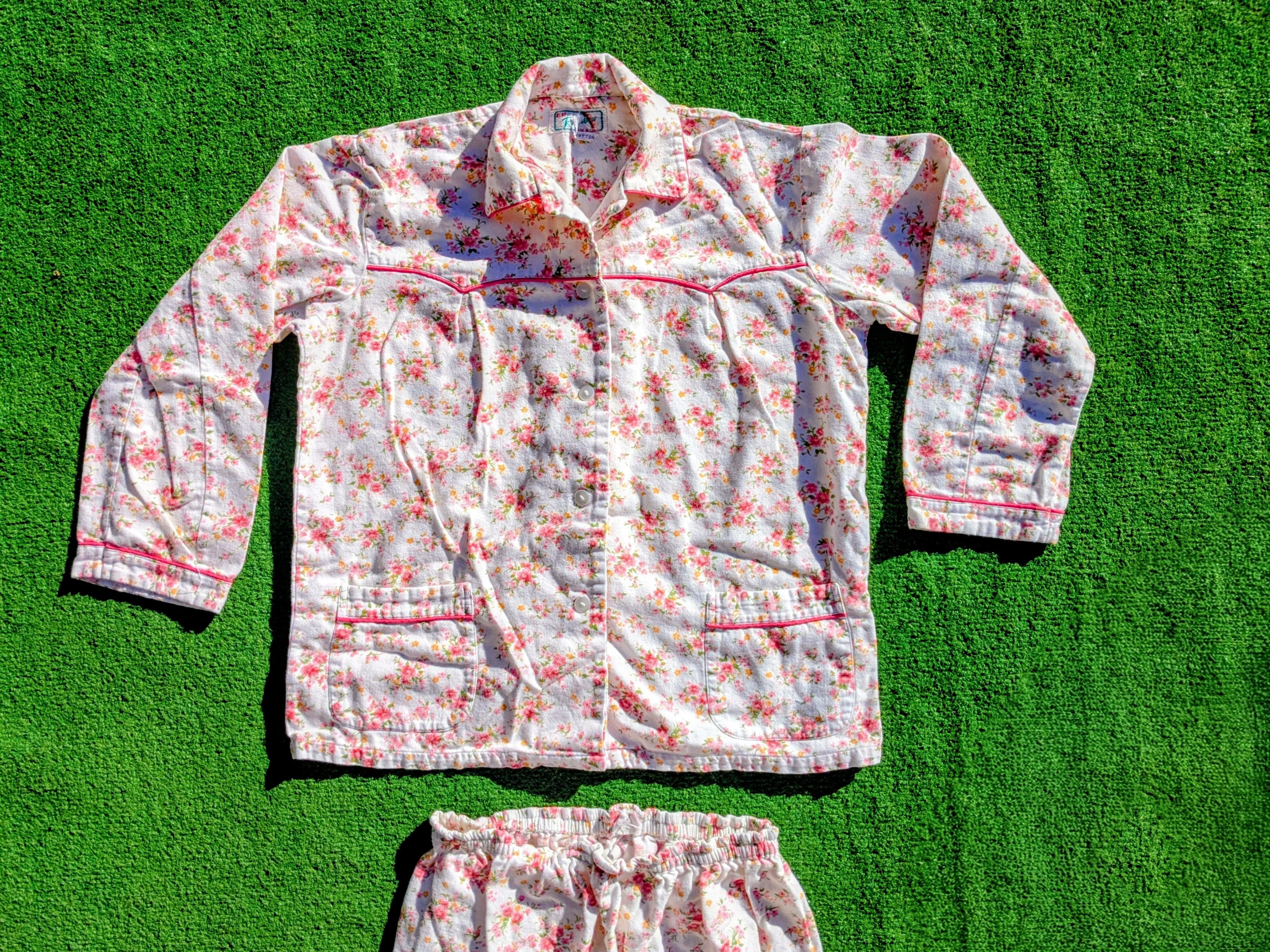 Rainbow Womens Cotton Rainbow Pajamas L/S Button-Down Sleepwear Size S / US 4 / IT 40 - 2 Thumbnail