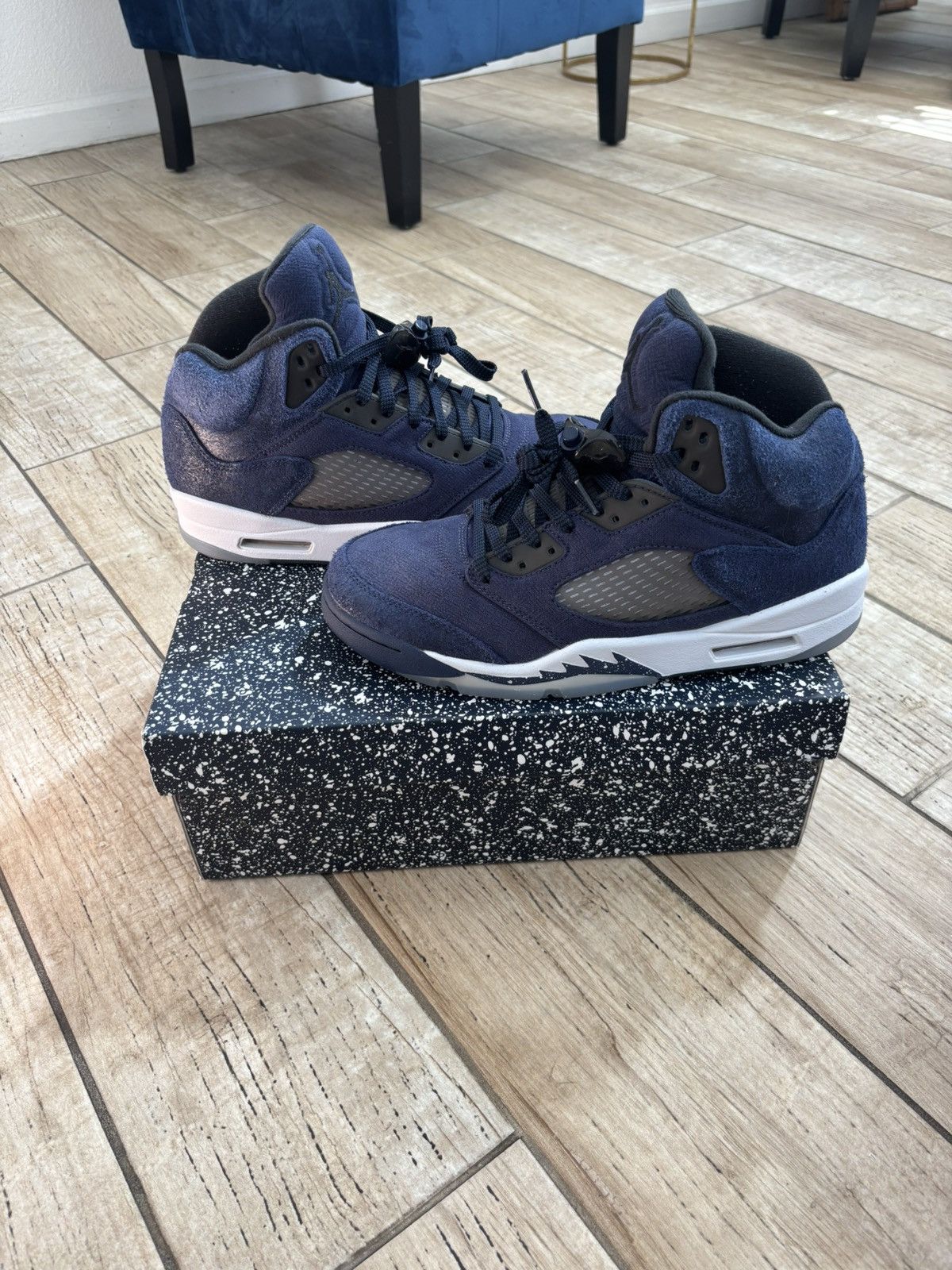 Sz 9M Air Jordan Retro SE 'Midnight Navy' Georgetown