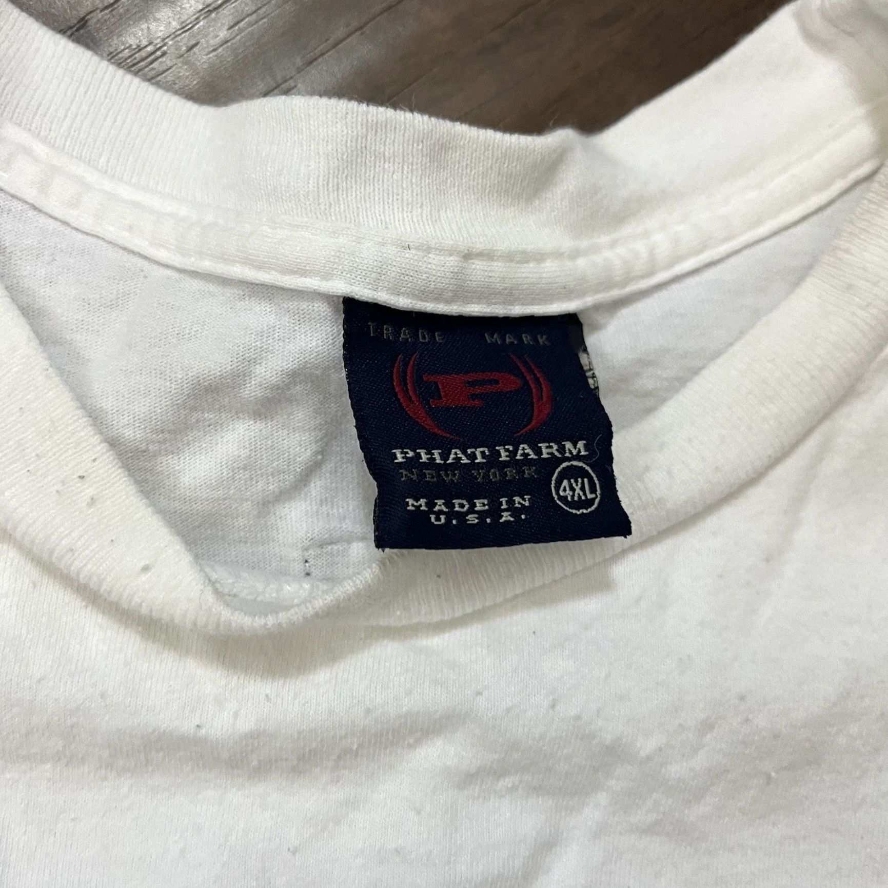 Phat Farm VINTAGE Phat Farm NYC Hip-Hop T-Shirt 4XL White Graphic Tee Mens Size US XXL / EU 58 / 5 - 4 Thumbnail