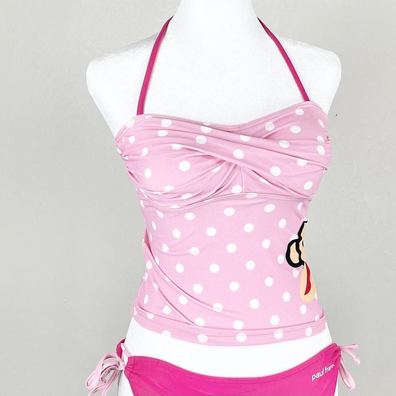 Paul Frank ✩ Pink Paul Frank Polka Dot Julius Charm Bikini Set ♡ Size S / US 4 / IT 40 - 3 Thumbnail
