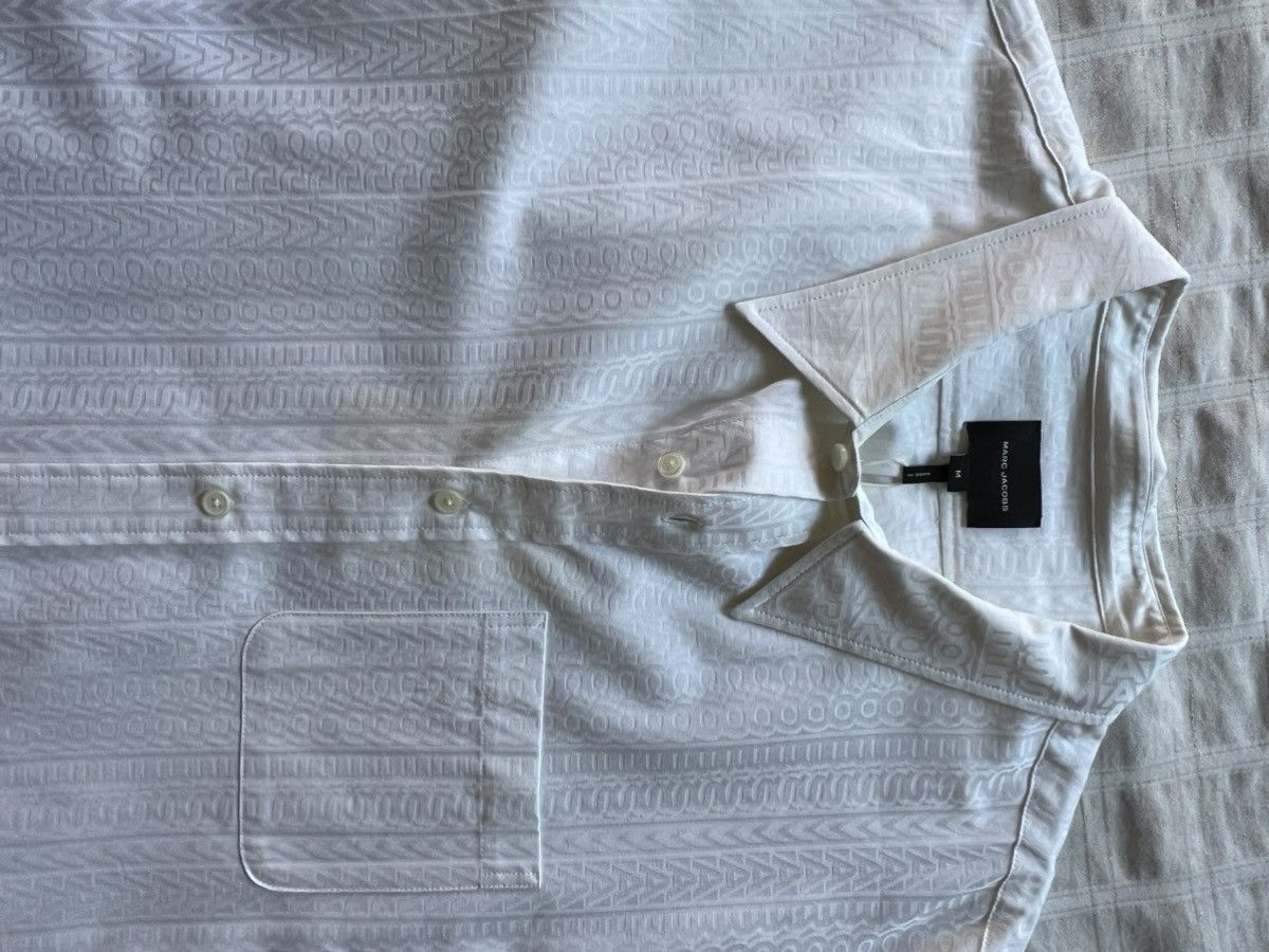 Marc Jacobs White boxy shirt jacquard shirt Size M unisex Size US M / EU 48-50 / 2 - 10 Thumbnail