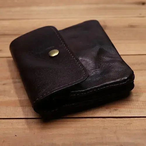 VIBE Genuine Leather Wallet For Men Women Vintage Handmade Size ONE SIZE - 3 Thumbnail