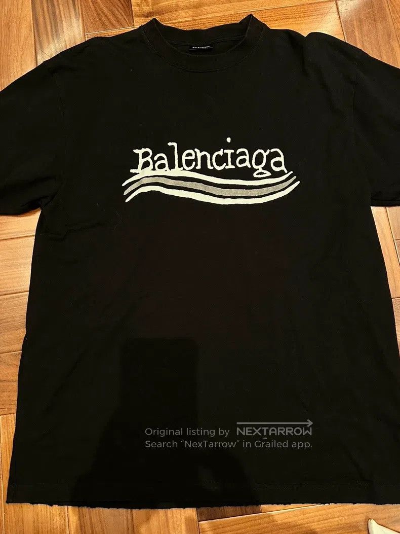 Balenciaga Balenciaga Fuzzy Coca-Cola Printed Short Sleeve T-Shirt XS Size US S / EU 44-46 / 1 - 1 Thumbnail