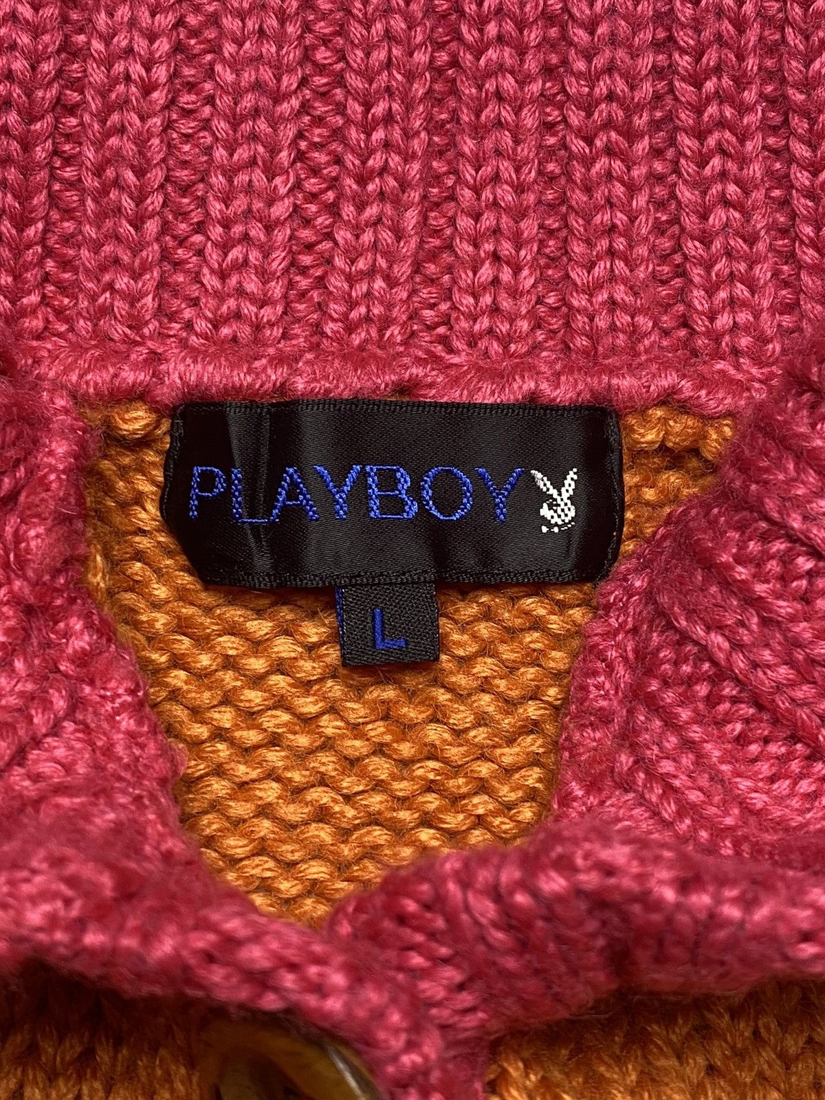 Hysteric Glamour × Playboy 2000s Playboy - Chunky Knitted Sweater Jacket Size US M / EU 48-50 / 2 - 5 Thumbnail