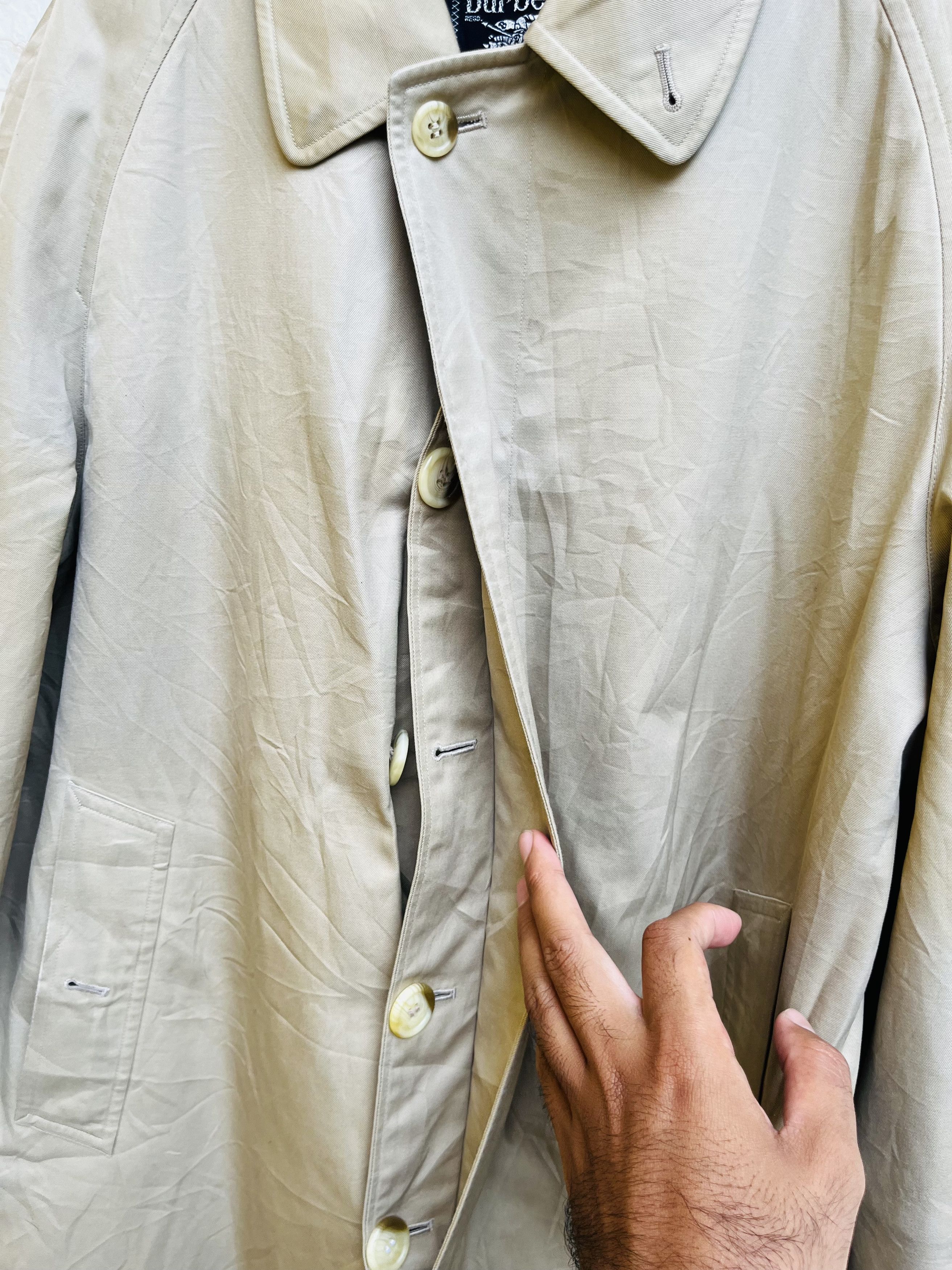 Burberry × Japanese Brand Vintage Burberry Long Coat Japanese Designer Fashion Size US L / EU 52-54 / 3 - 6 Thumbnail