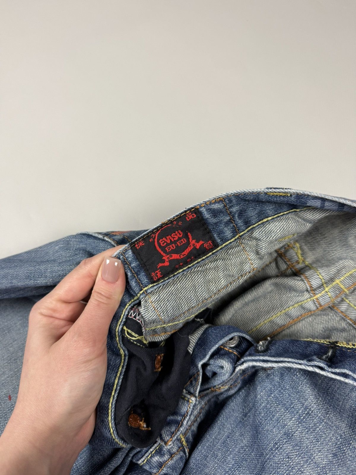 Evisu Evisu EU-ED Hokusai Vintage Men’s Denim Jeans Size 29 / S Size US 29 - 17 Thumbnail