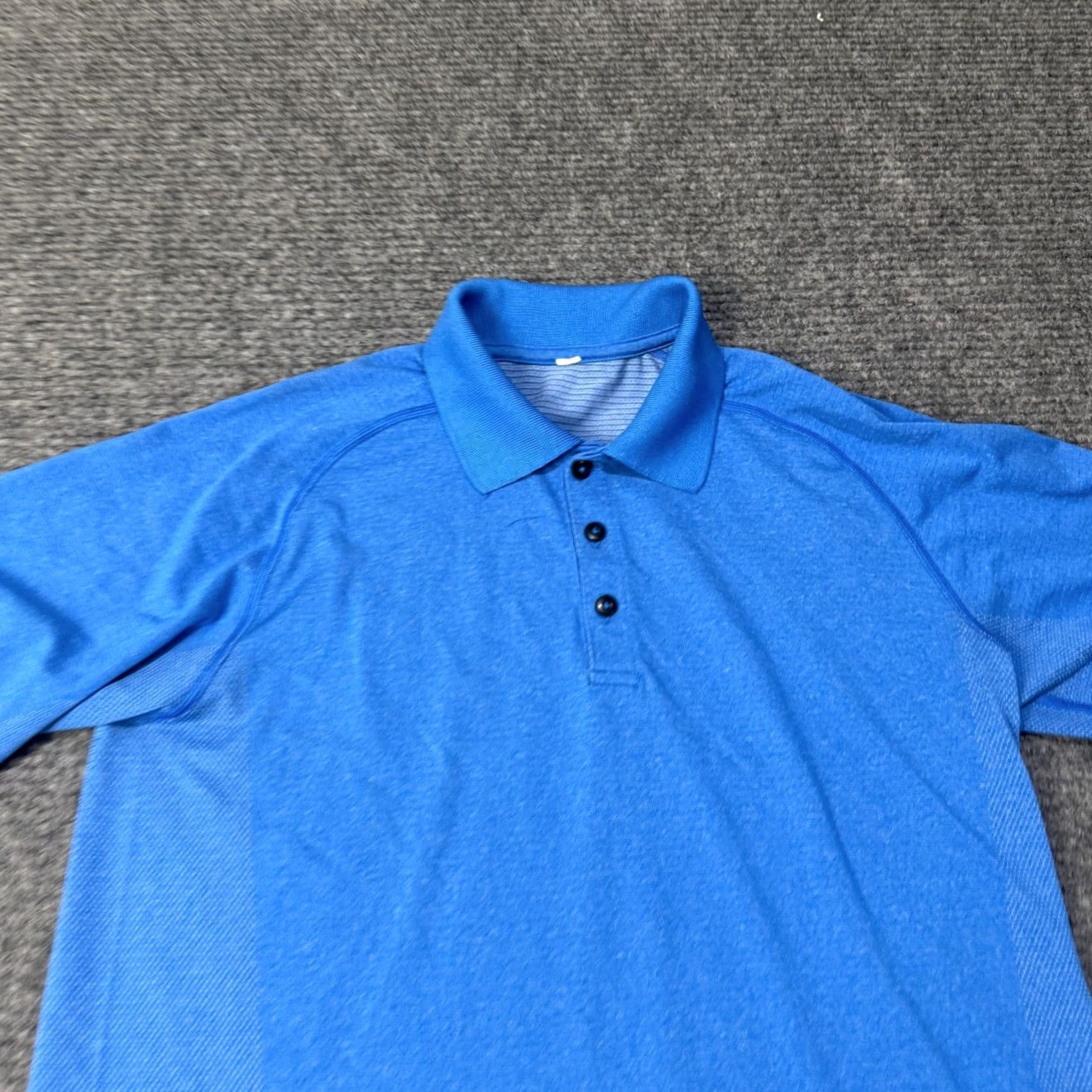 Lululemon Lululemon Polo Shirt Mens Medium Blue Short Sleeve Performance Stretch Size US M / EU 48-50 / 2 - 3 Thumbnail