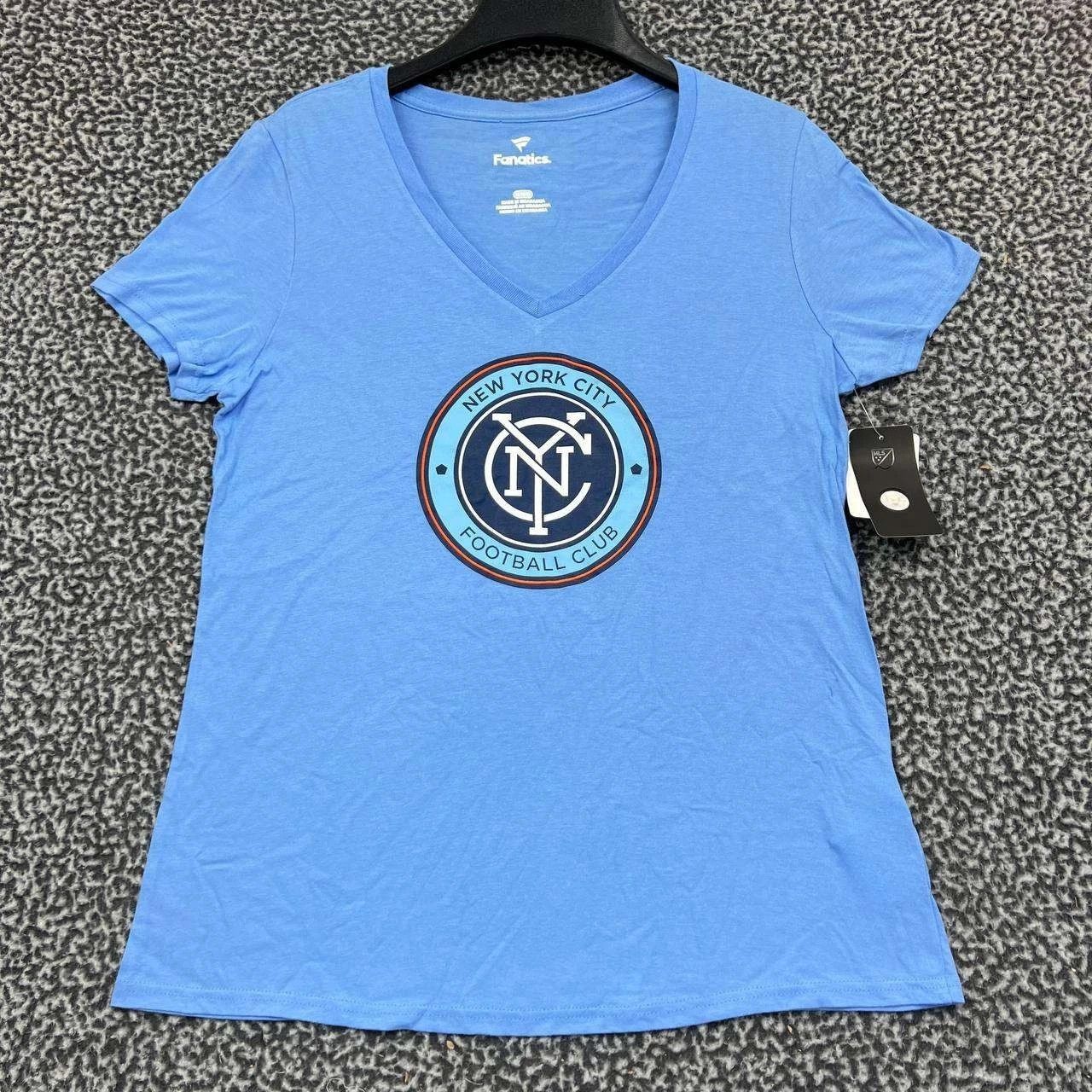 Other New York City FC Shirt Women Blue Short Sleeve V-Neck New M Size M / US 6-8 / IT 42-44 - 1 Thumbnail
