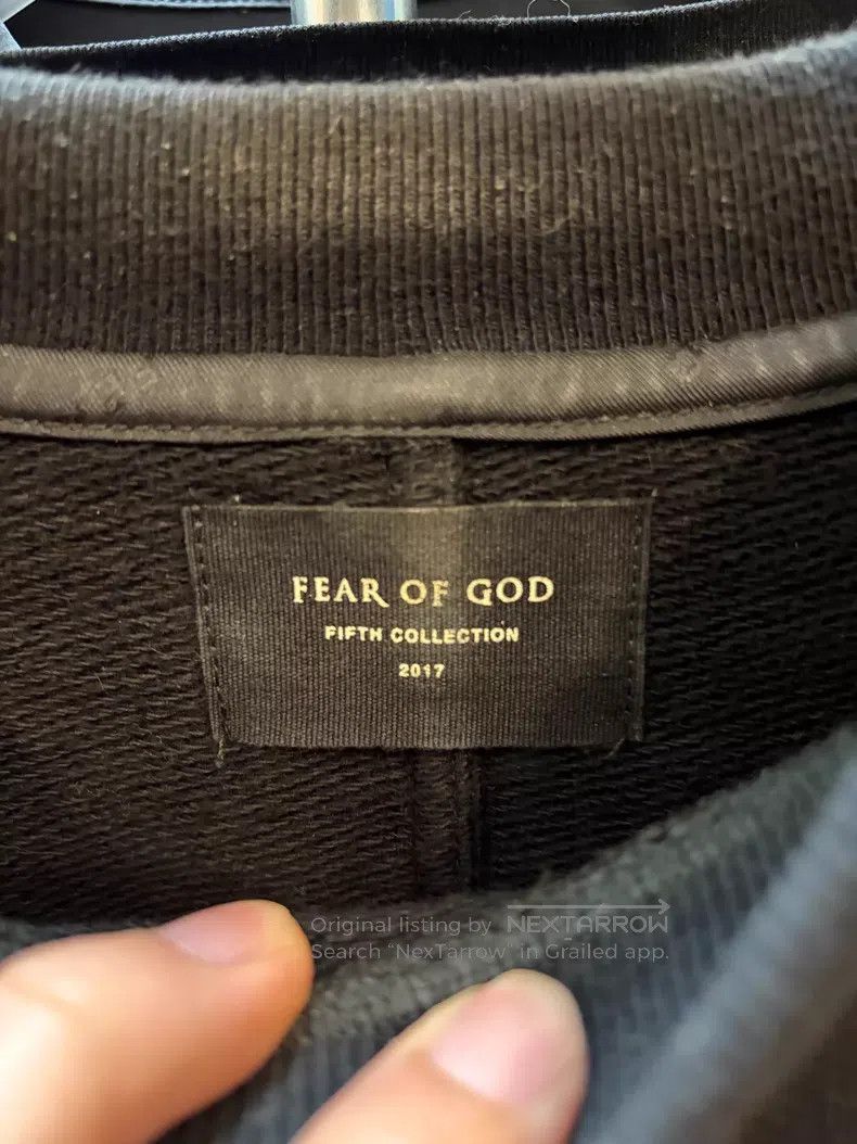 Fear of God Fear of God 5th Hoodie with a nameplate slogan on the back Size US L / EU 52-54 / 3 - 5 Thumbnail