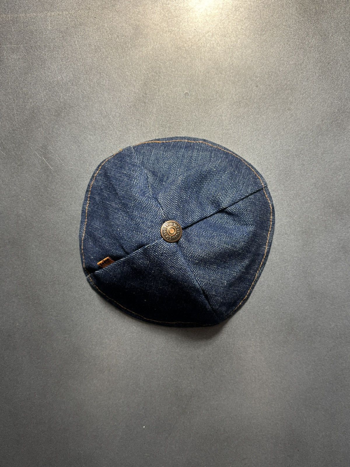Levi's Vintage Levi's Yarmulke Cap Orange Tab Denim Kippah Jewish Size ONE SIZE - 20 Thumbnail