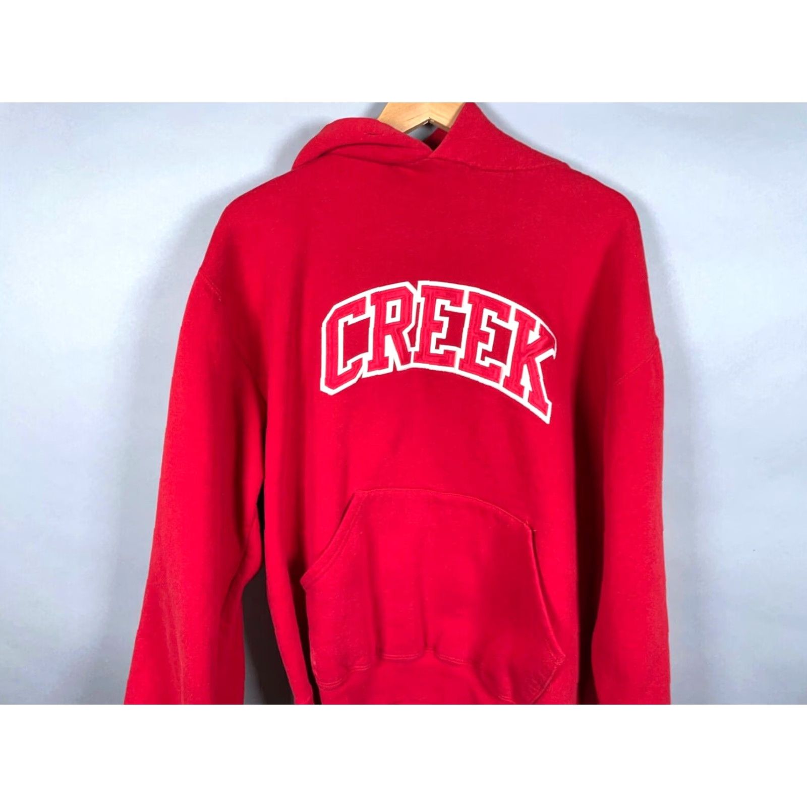 Russell Athletic VINTAGE Russell Athletic Hoodie Crew Neck 90s Red Embroidered Adult Large Logo Graphic Print Sweatshirt 50/50 Mens Size US L / EU 52-54 / 3 - 4 Thumbnail