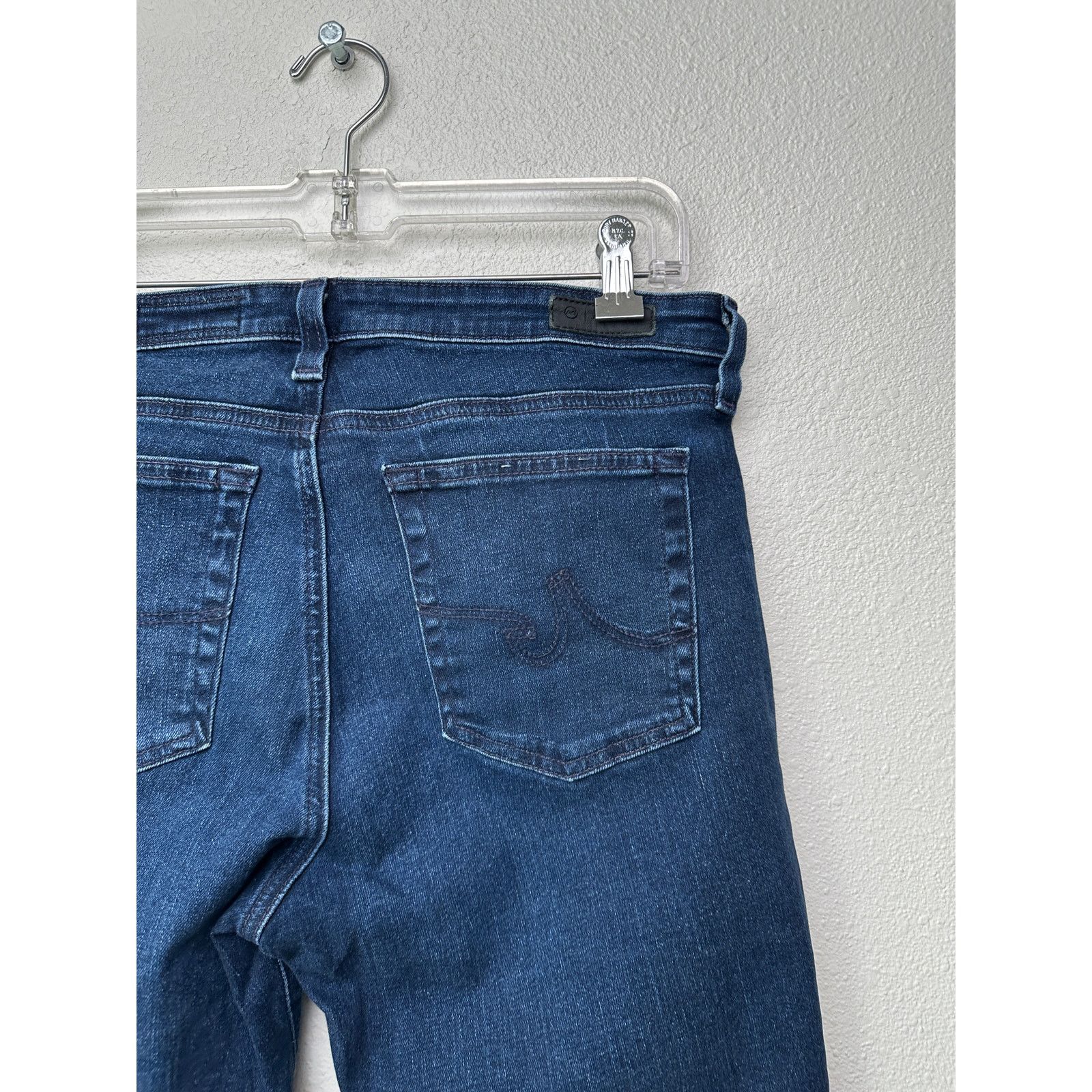 AG Adriano Goldschmied AG Jeans Prima Ankle Dark Wash Women’s US 31 Cigarette Leg Size 31" - 6 Thumbnail