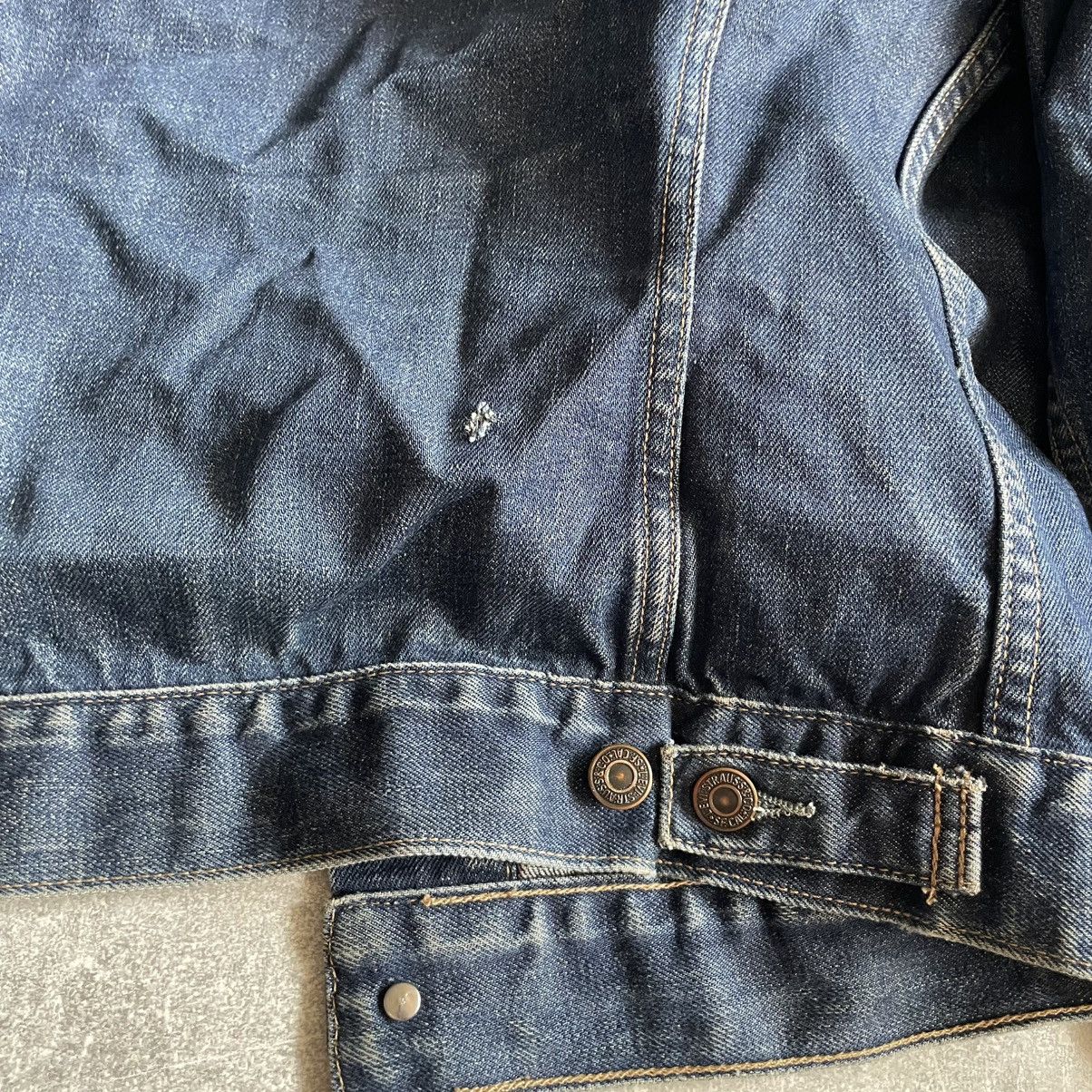 Levi's × Vintage Vintage Levi’s Denim Trucker Jacket bomber 90s usa American Size L / US 10 / IT 46 - 5 Thumbnail