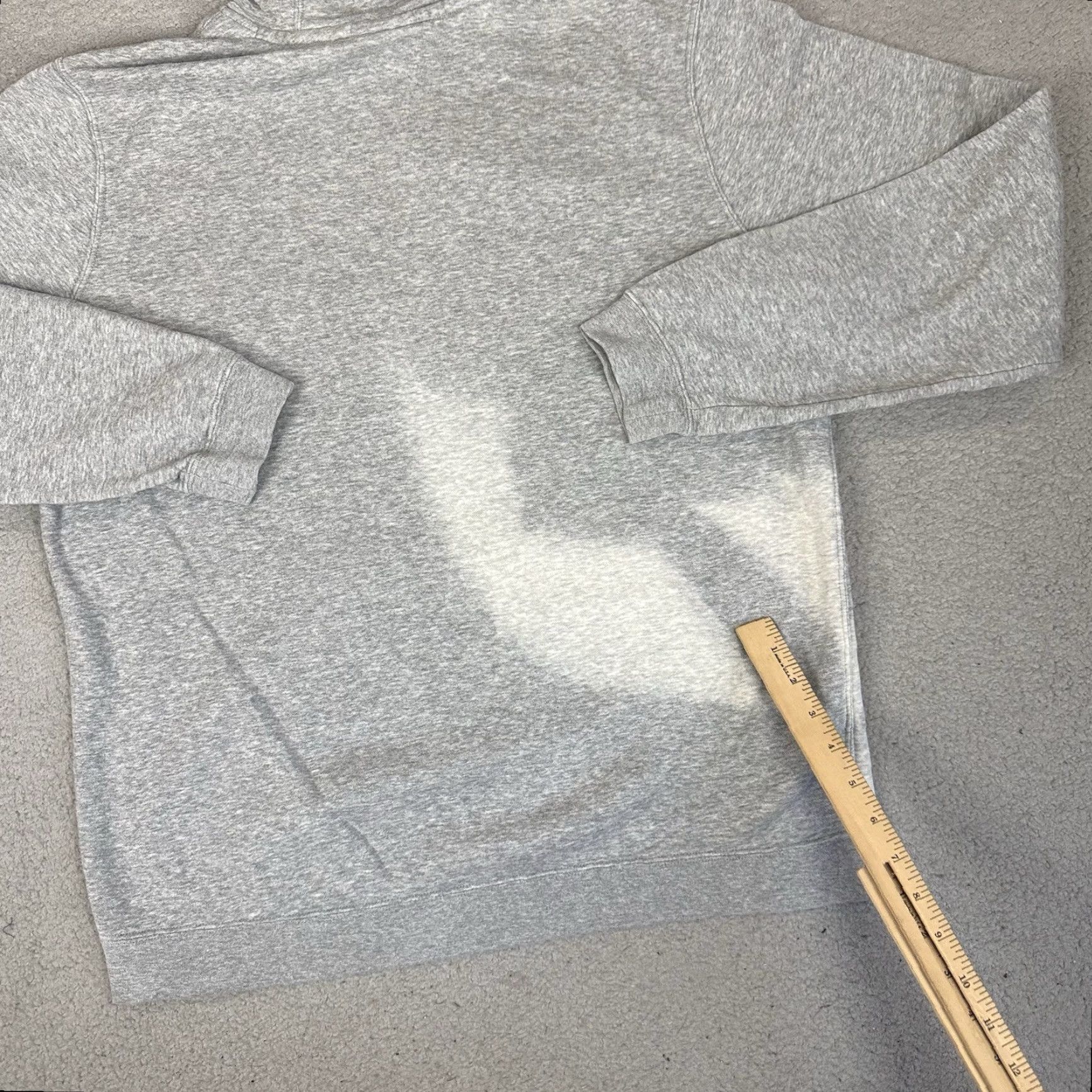 Nike Nike Sweatshirt Mens Hoodie Adult L Gray Logo Swoosh Distressed Pockets Regular Crew Neck Pullover Classic Sports All Seasons Size US L / EU 52-54 / 3 - 7 Thumbnail