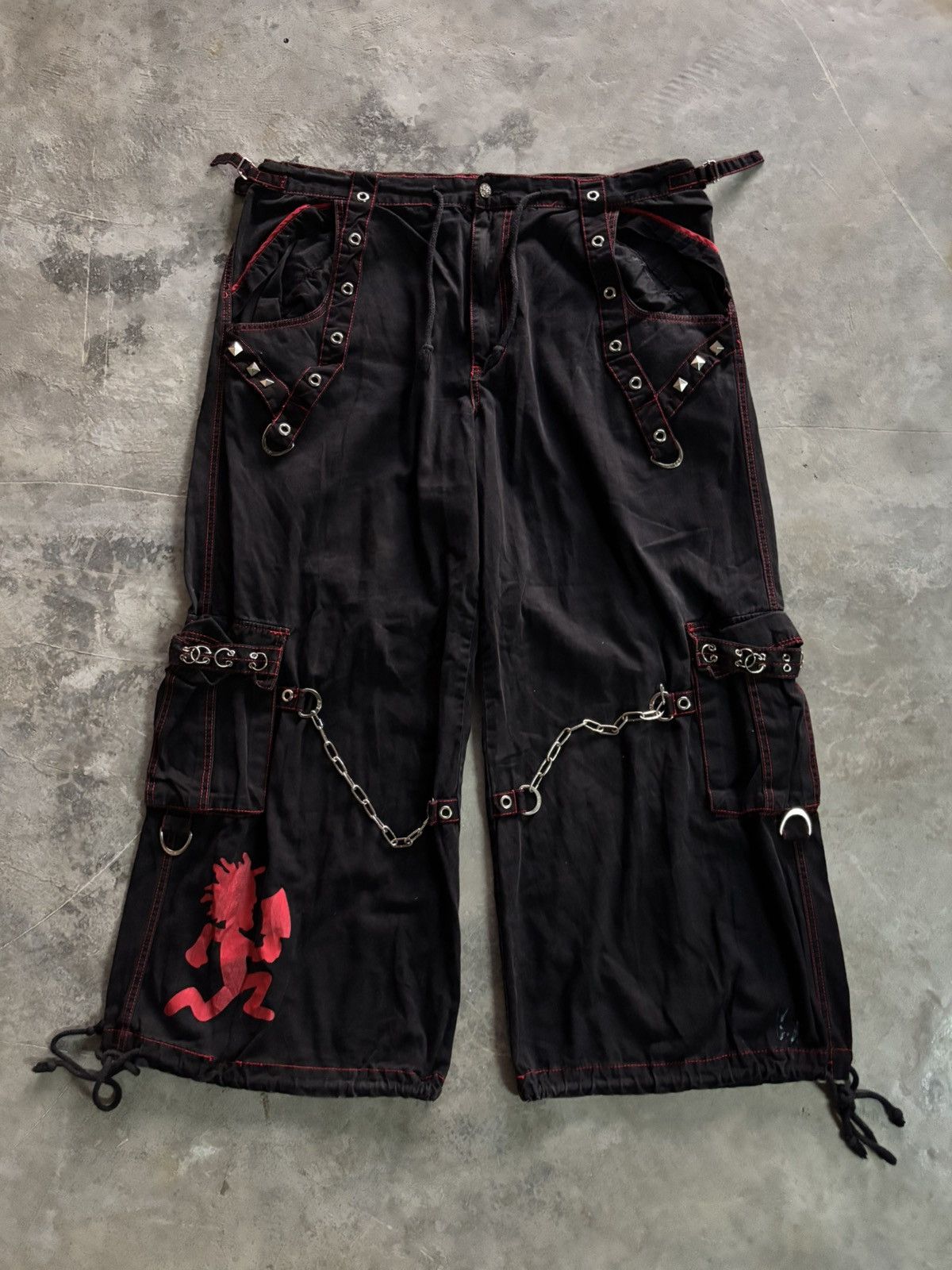 🔥🤡SUPER RARE BAGGY TRIPP NYC ICP VERSION RAVER GOTHIC PANT🤡🔥