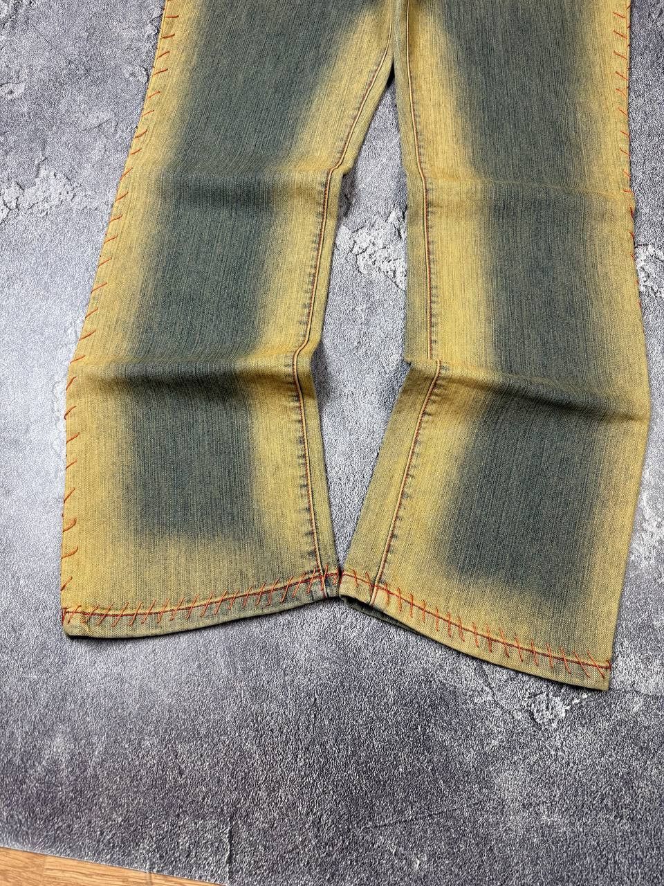 Hysteric Glamour Y2K If Six Was Nine Flared Bootcut LGB Washed Yellow Denim Size US 38 / EU 54 - 8 Thumbnail