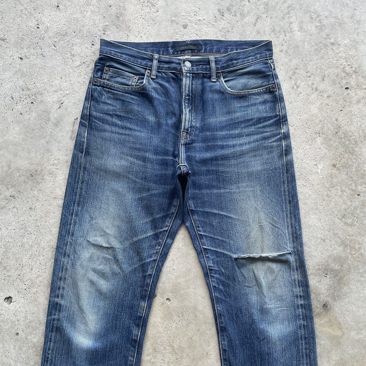 Japanese Brand W31 Vintage Japanese Redline Jeans Distressed Faded Pants Size US 31 - 3 Thumbnail