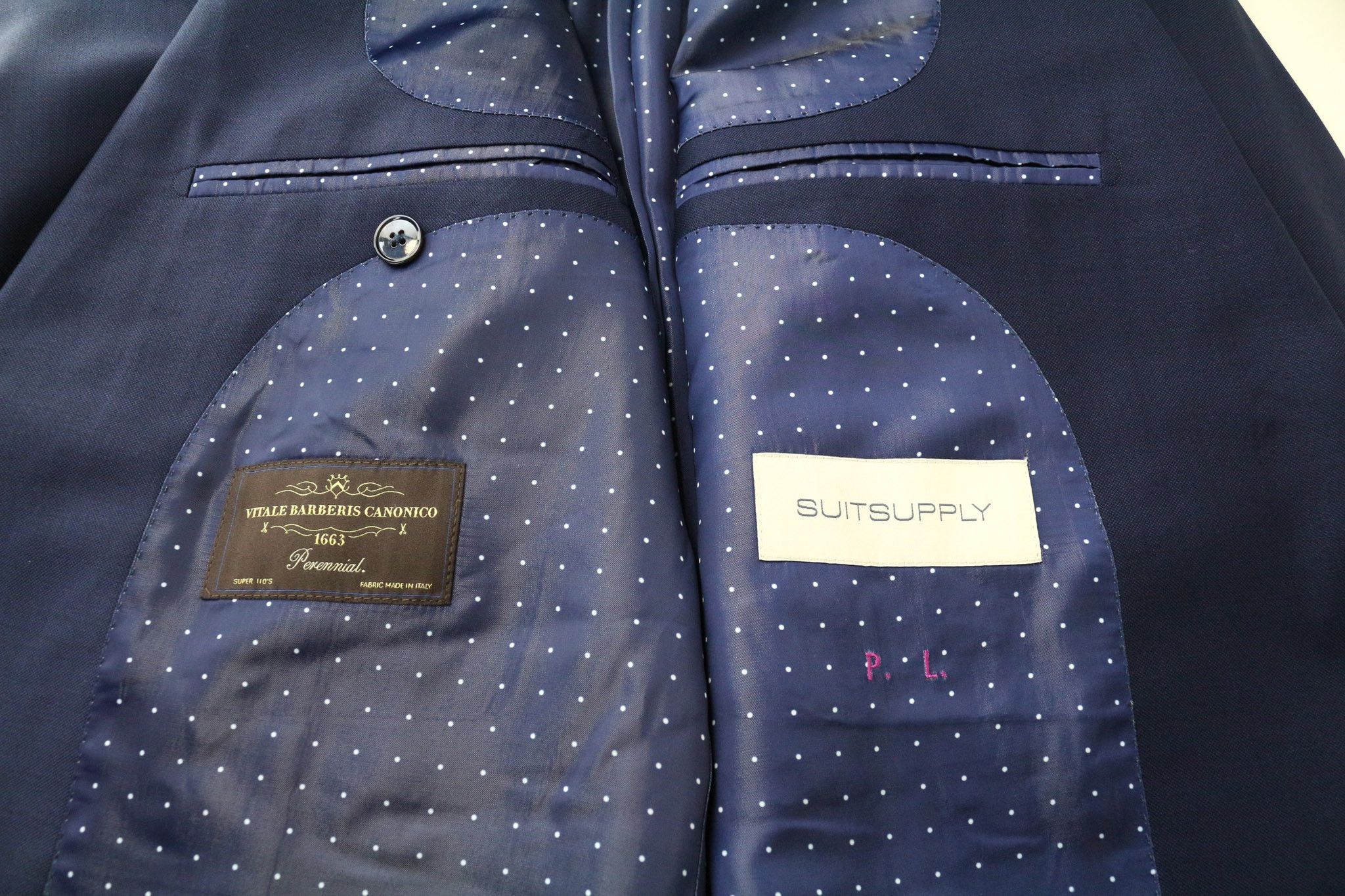 Suitsupply LA SPALLA UK50L Blue Wool Lined Blazer 74767 Size 50L - 5 Thumbnail