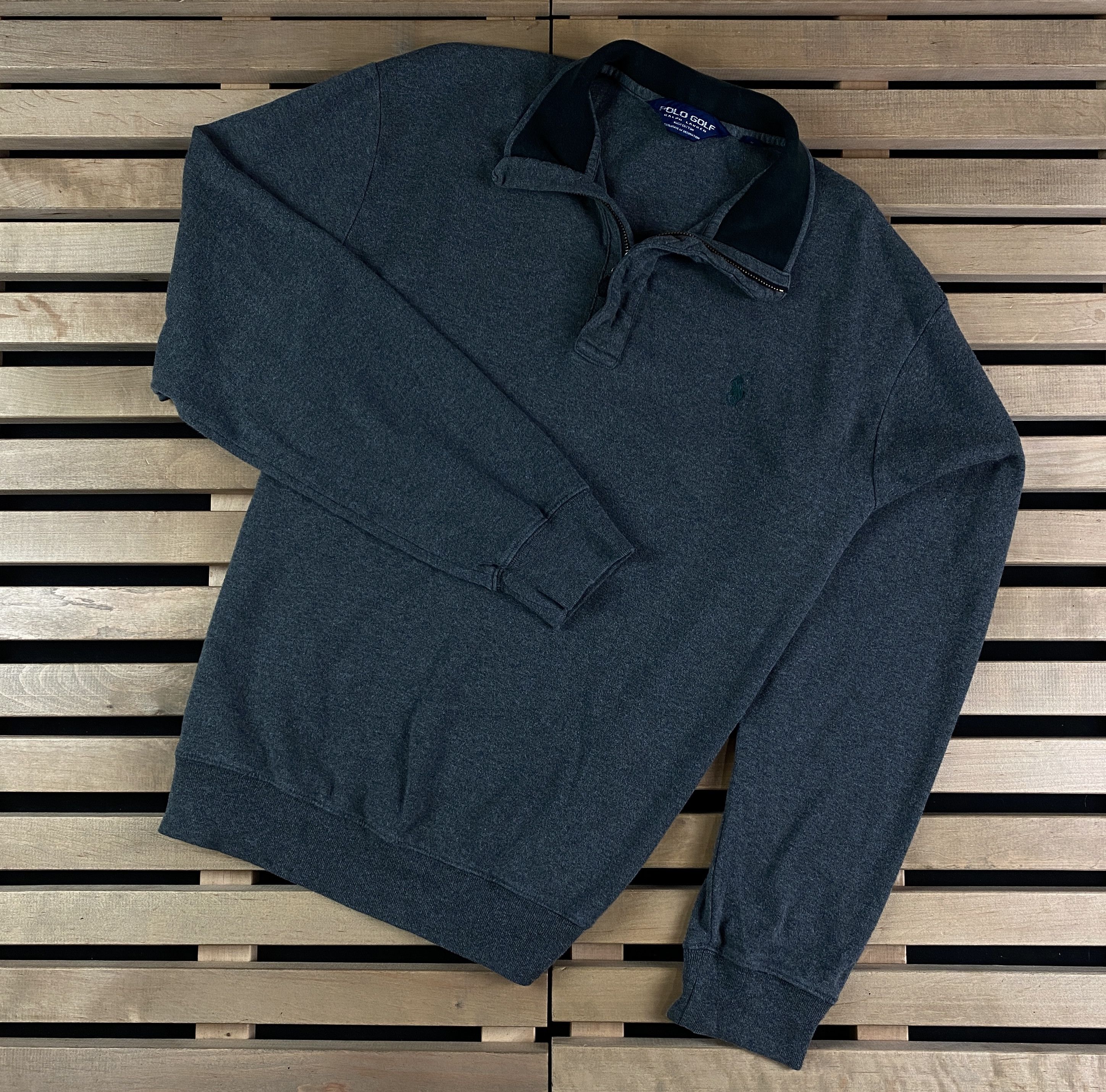 Polo Ralph Lauren Mens Sweater Long Sleeve 1/4 Zip Polo by Ralph Lauren Size M Size US M / EU 48-50 / 2 - 1 Thumbnail