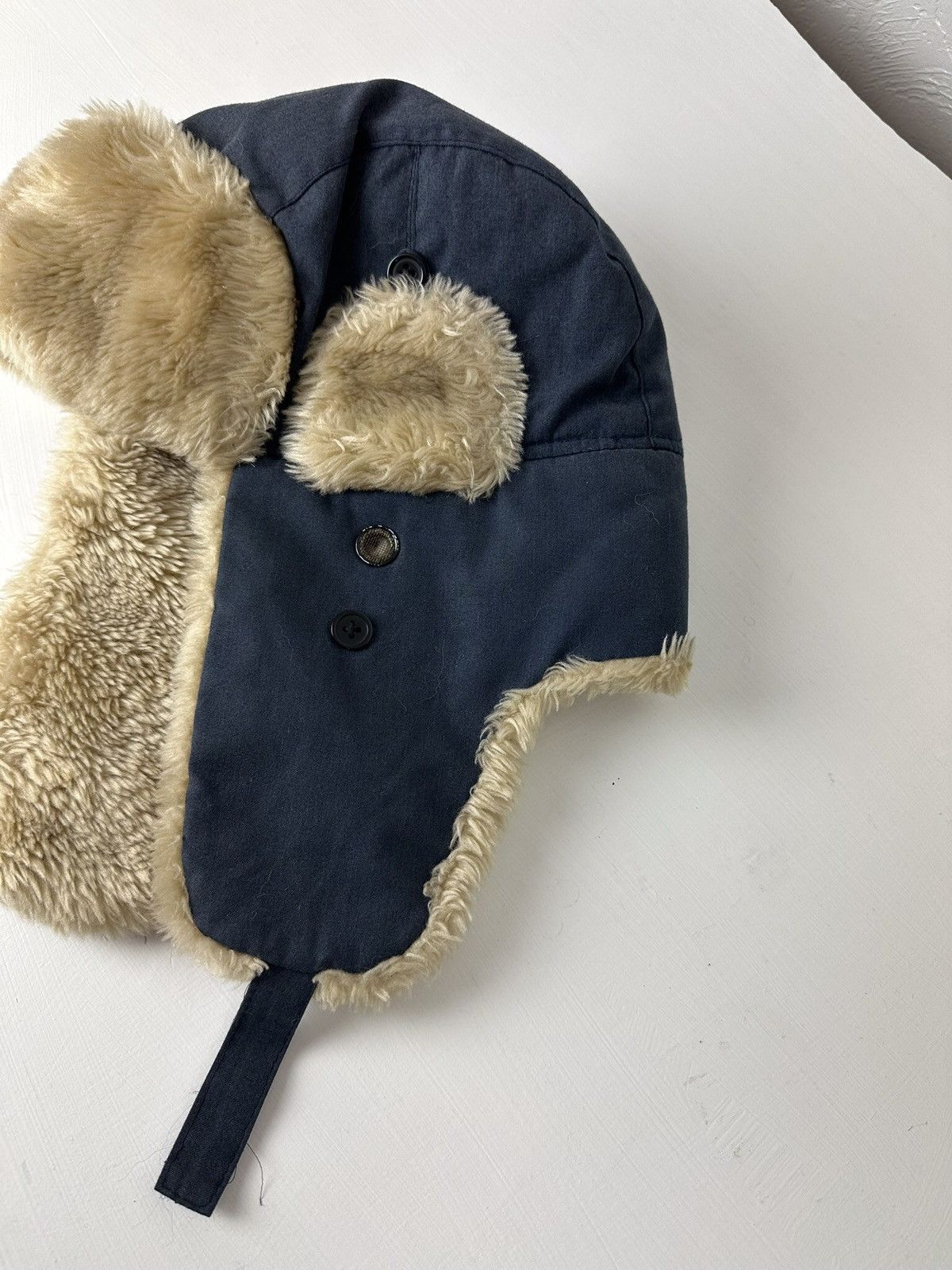 Hysteric Glamour × Vintage Crazy Y2K Mohair Fuzzy Hat Ushanka Punk Winter Size ONE SIZE - 2 Thumbnail