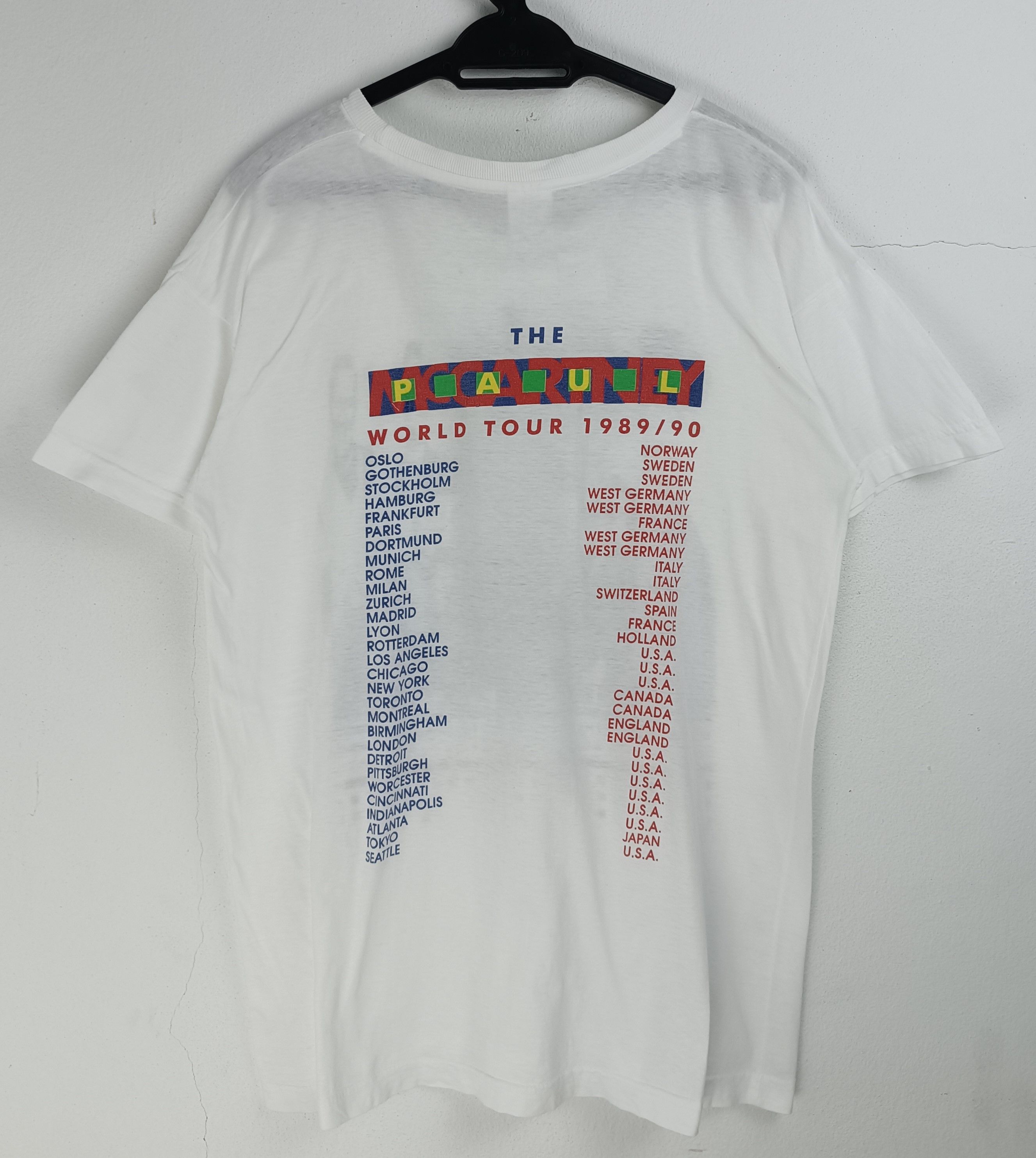 Band Tees VINTAGE 90'S THE PAUL MCCARTNEY WORLD TOUR TEE beatles who Size US M / EU 48-50 / 2 - 4 Thumbnail