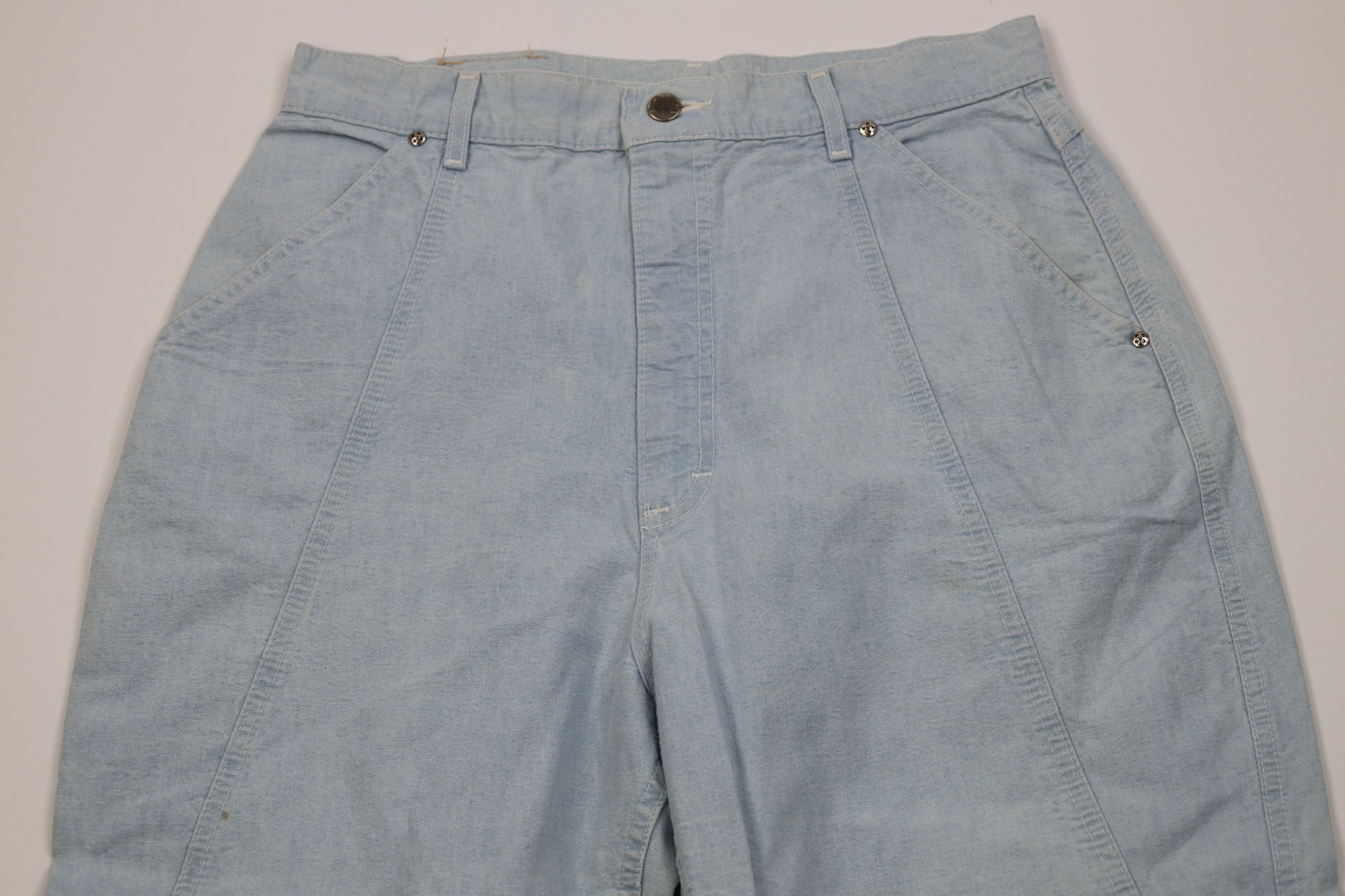 Lee Vintage 70s 80s Lee Relaxed Tapered Leg Jeans Blue USA Size 38" / US 16 / IT 52 - 2 Thumbnail