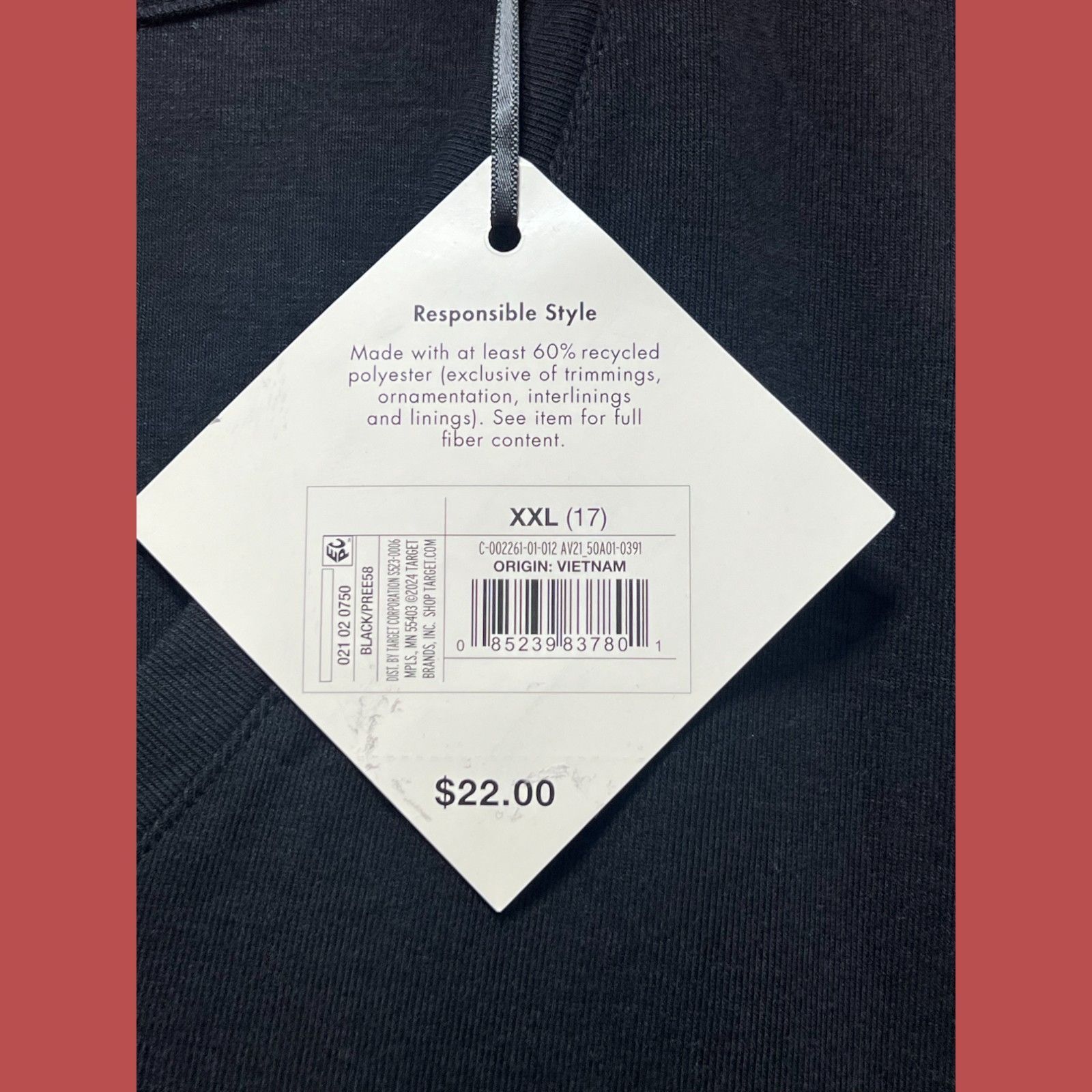Other Ava & Viv - Women's V-neck Long Sleeve T-Shirt - Black - XXL Size XXL / US 16-18 / IT 52-54 - 9 Thumbnail
