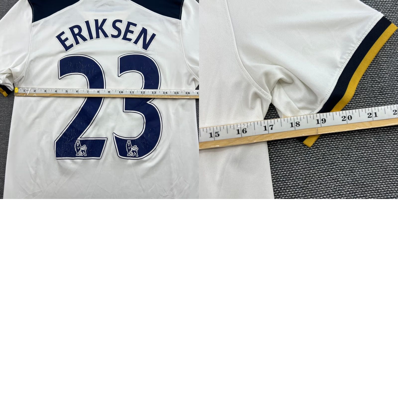 Under Armour Tottenham Hotspur 2016 2017 Home Eriksen Mens Football Jersey XS Under Armour Shirt Adult XS White Football Jersey Moisture Wicking Quick Dry Mens Size US XS / EU 42 / 0 - 10 Thumbnail