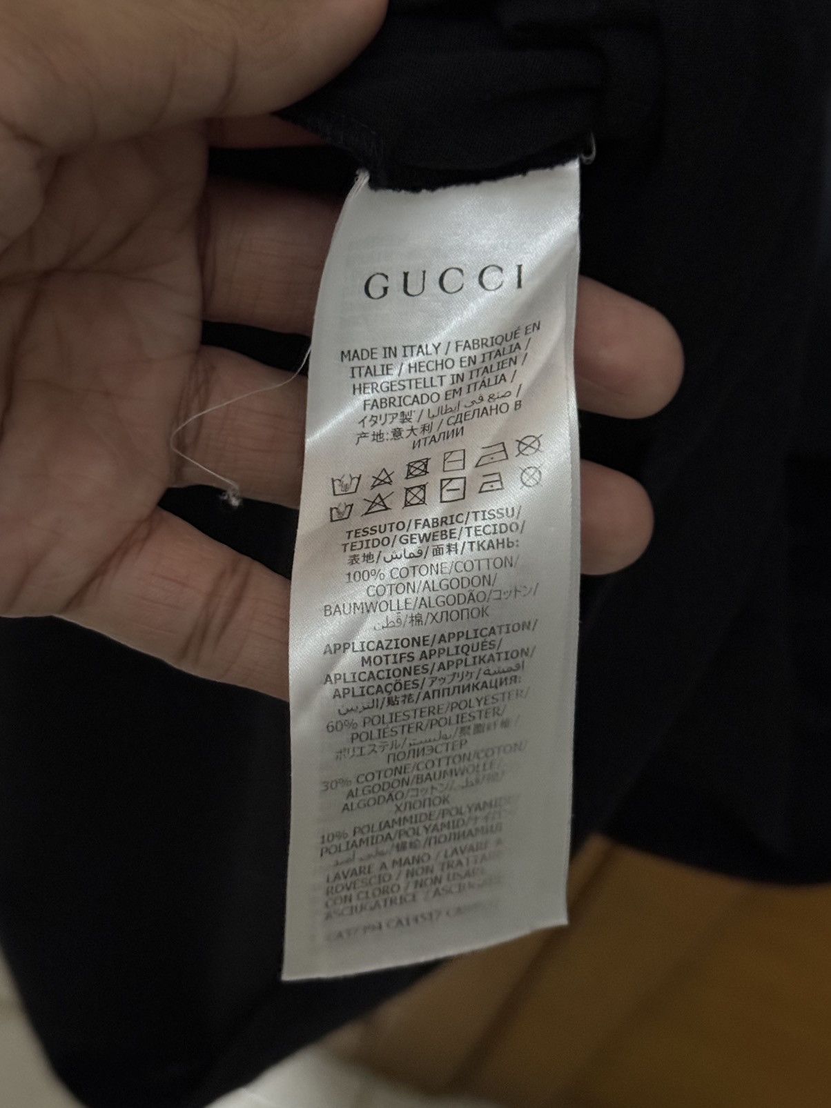 Gucci Gucci Logo Tee Black Size US L / EU 52-54 / 3 - 6 Thumbnail