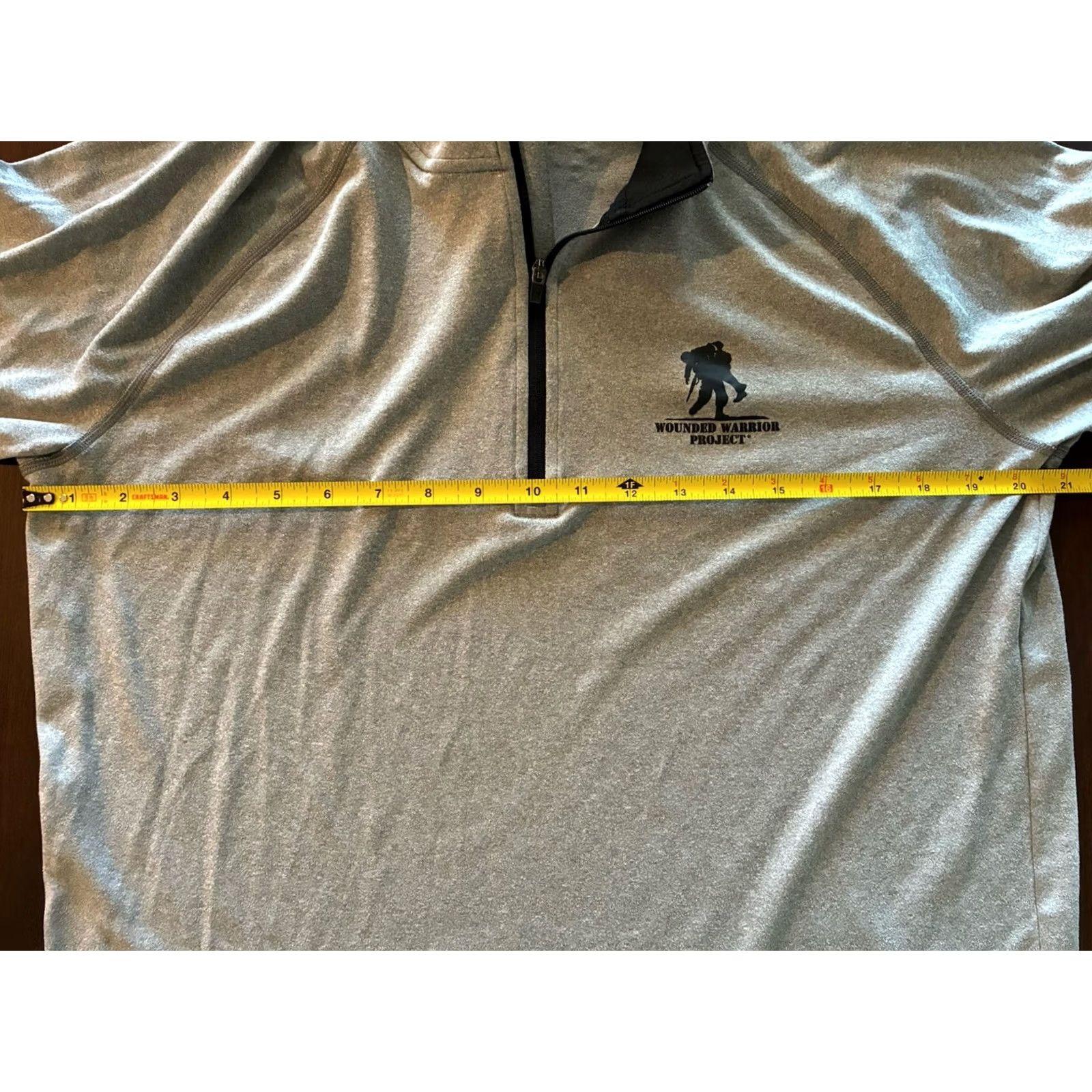Under Armour Under Armour Wounded Warrior Project Gray Long Sleeve 1/4 Zip Shirt M Mens Regular Size US M / EU 48-50 / 2 - 4 Thumbnail