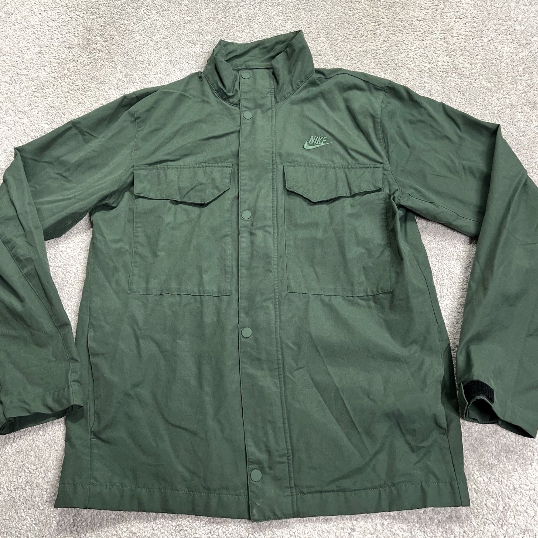 Nike Nike M-65 Military Field Jacket M65 Mens Medium Galactic Jade Green CZ9922-338 Size US M / EU 48-50 / 2 - 2 Thumbnail