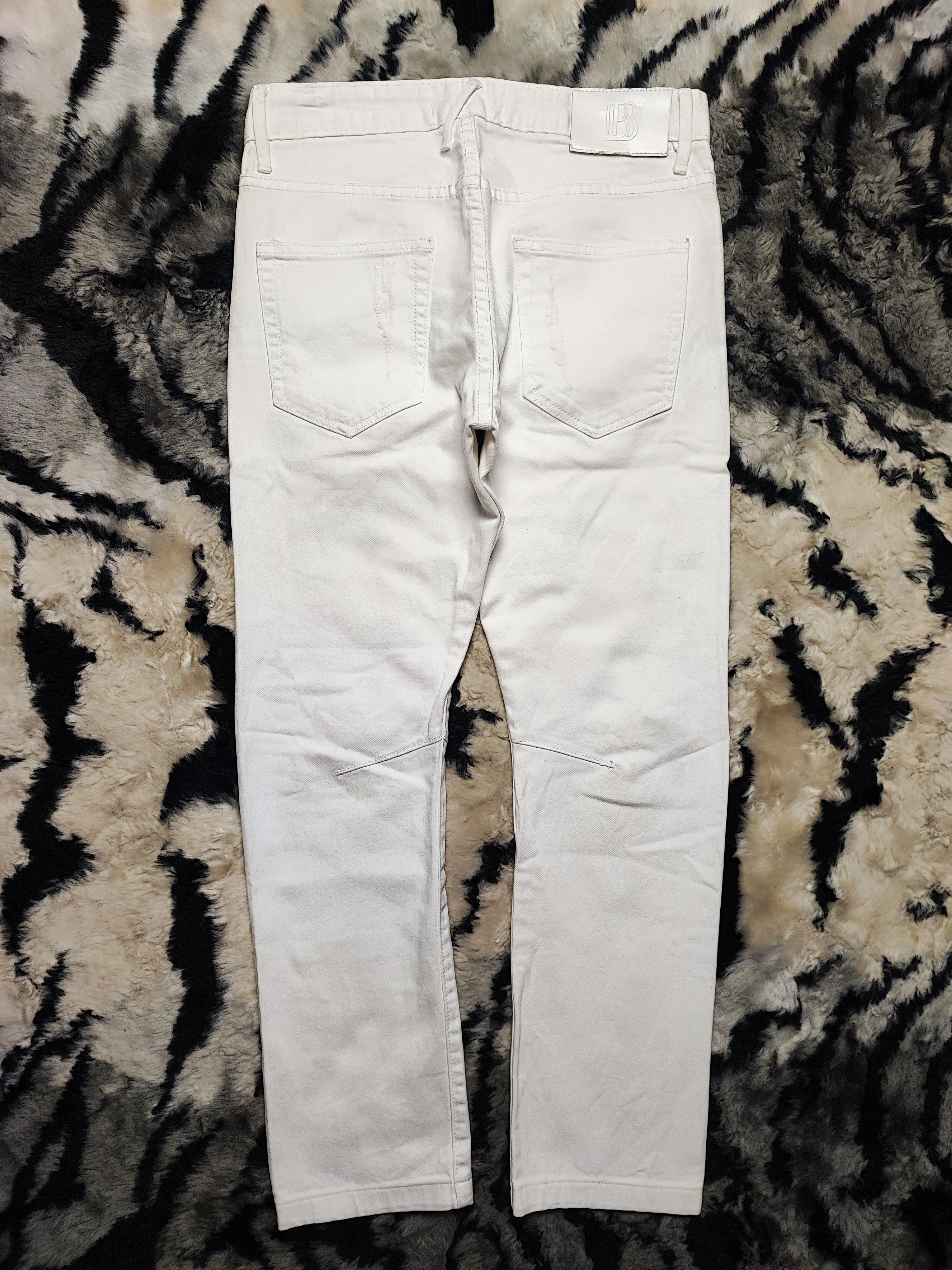 Balmain Balmain White Denim Jeans Thrashed Distressed ERD Grunge Size US 30 / EU 46 - 8 Thumbnail