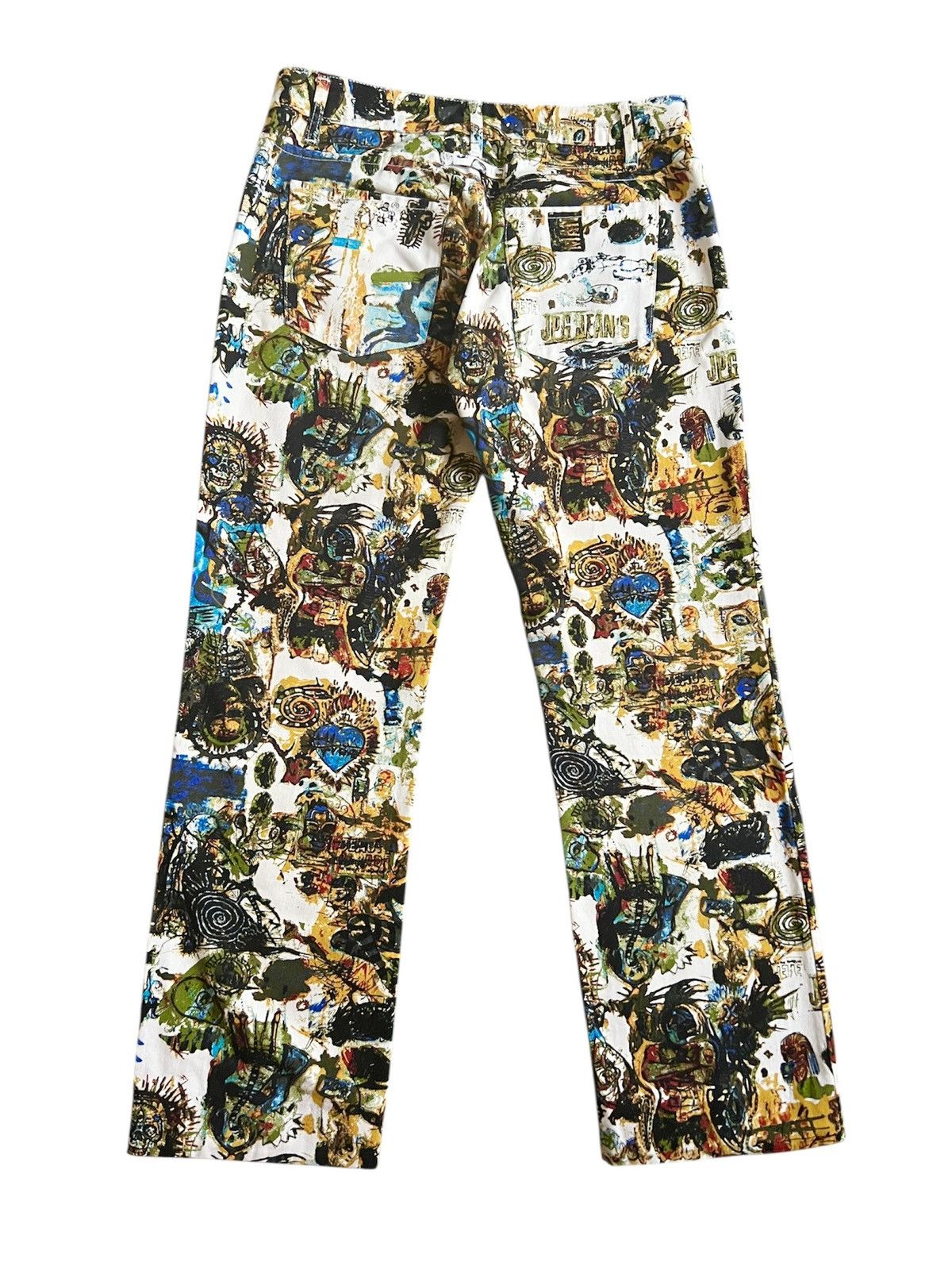 Jean Paul Gaultier Jean Paul Gaultier Basquiat Art Print Jeans artist jpg draw Size 30" / US 8 / IT 44 - 3 Thumbnail