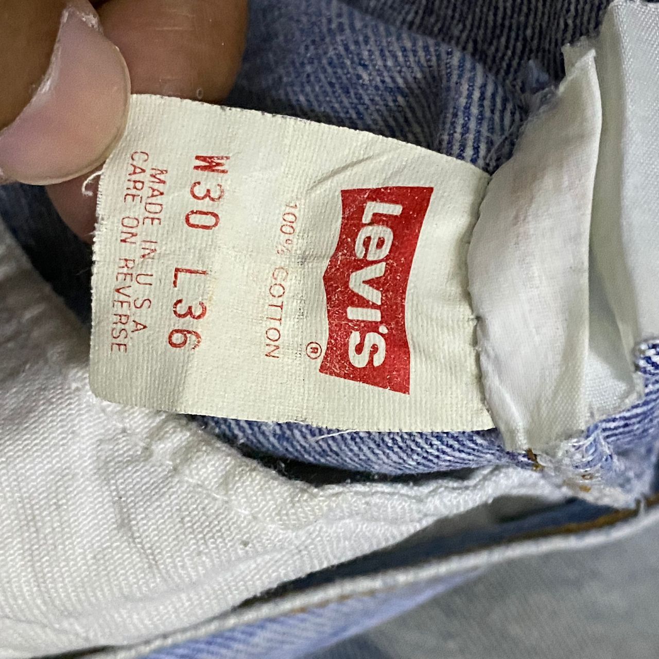 Levi's 💥Vintage Levis 501xx Distressed Denim Kurt Cobain Style s Size US 29 - 11 Thumbnail
