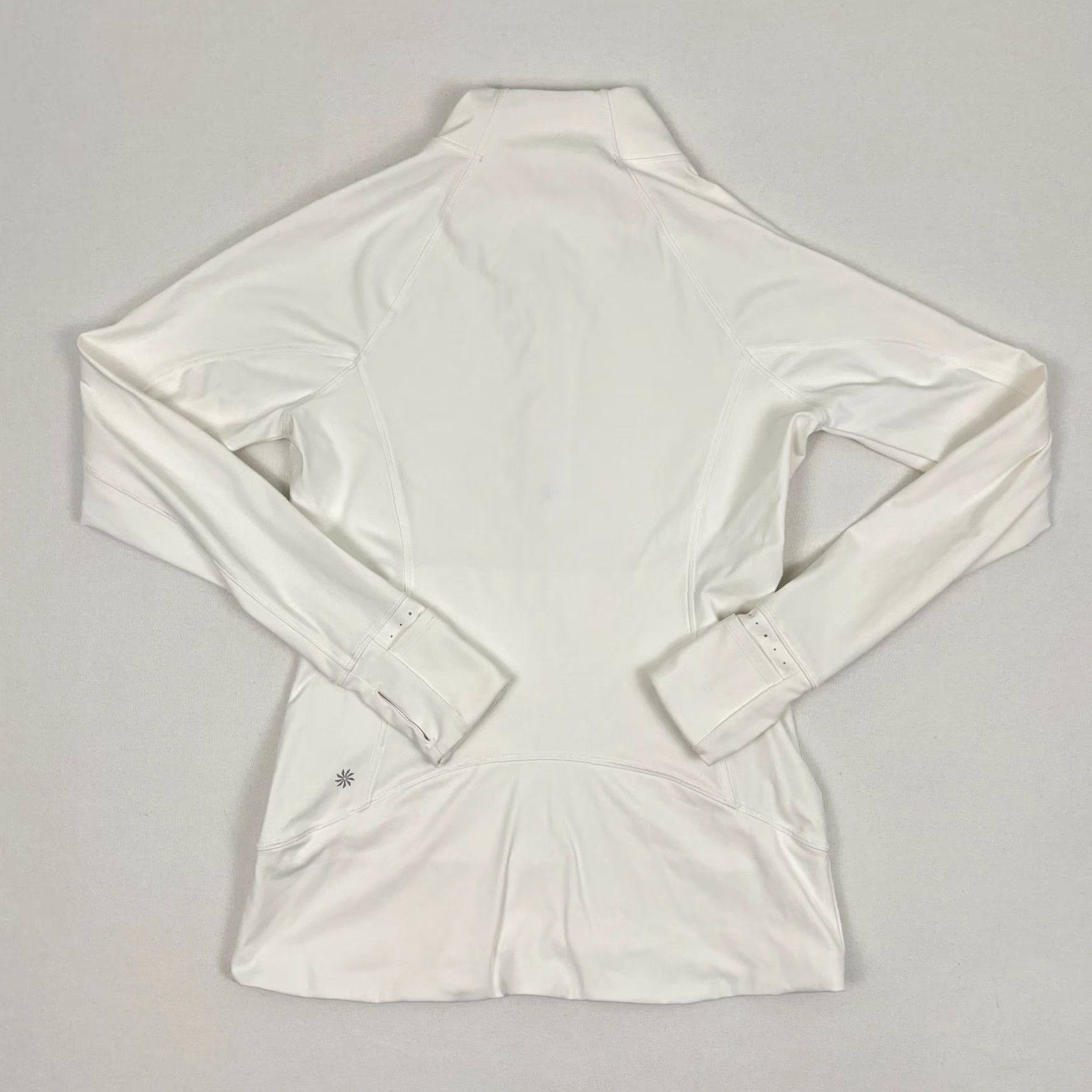 Athleta Athleta Whittier Peak Half Zip Women S White Active Pullover Running Stretch Jacket Size S / US 4 / IT 40 - 2 Thumbnail