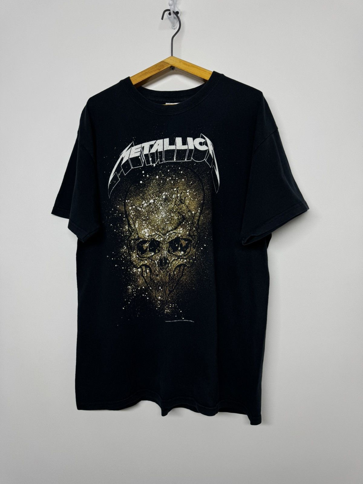 Gildan Vintage 2008 Metallica Skull Rock Band Black Tee Size US M / EU 48-50 / 2 - 4 Thumbnail