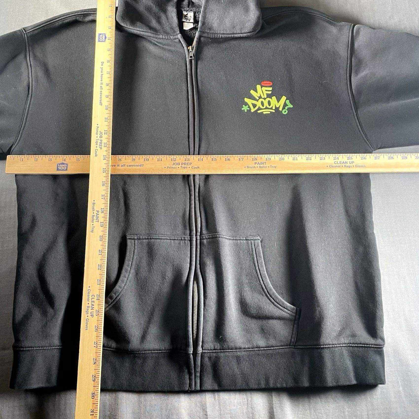 Vintage Gasdrawls MF Doom Hoodie Men’s 3XL Black Zip Up Full Zip Mens Gasdrawls 3XL Doom Rap Hoodie Size US XXL / EU 58 / 5 - 8 Thumbnail