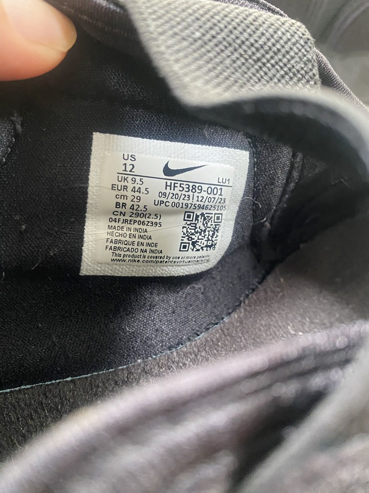 Nike Nike air rift tabi black - never worn Size US 11 / EU 44 - 4 Thumbnail