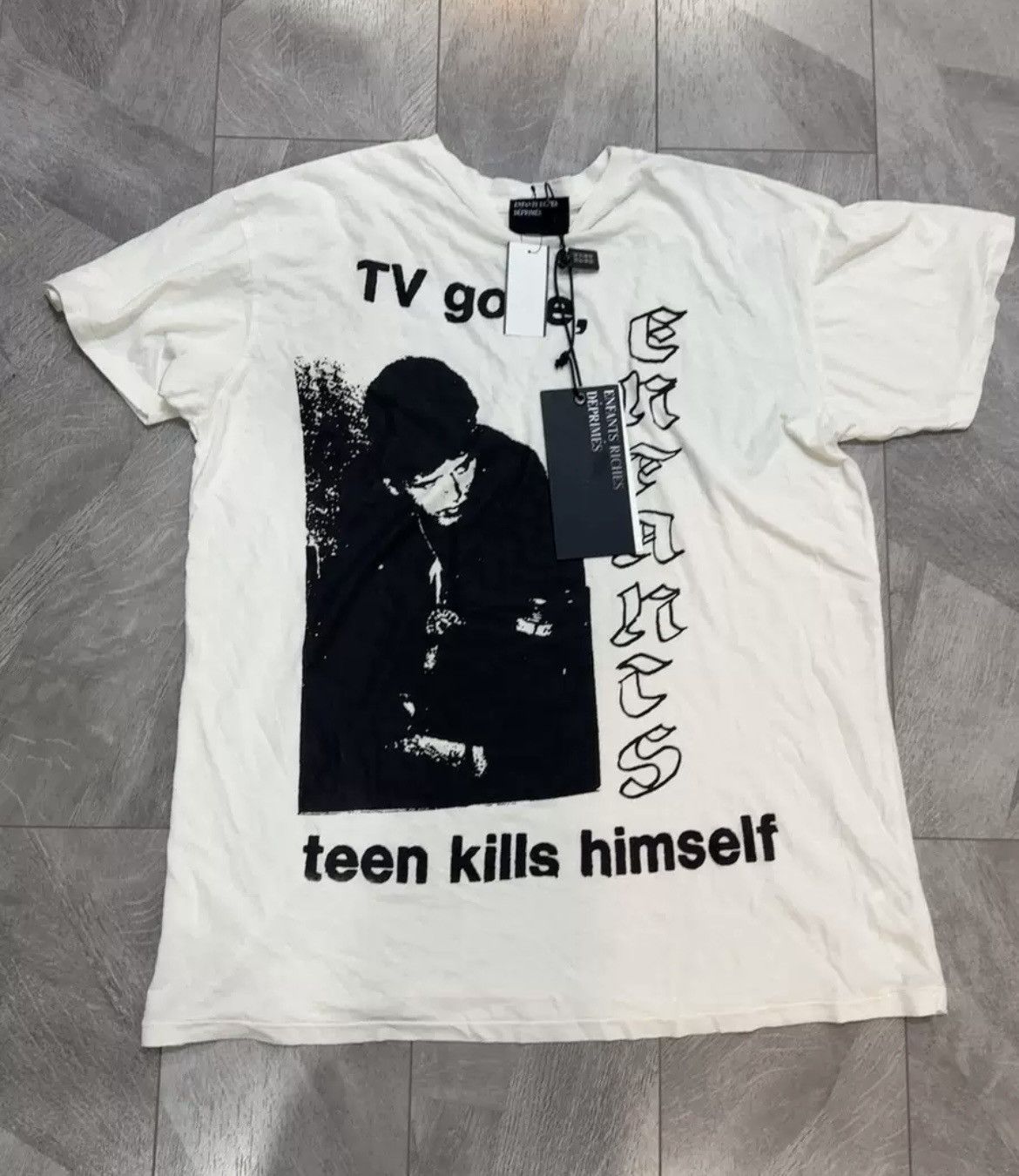 Enfants Riches Deprimes Enfants Riches Deprimes ERD tv tee t-shirt 2408-Nextarrow Size US L / EU 52-54 / 3 - 1 Thumbnail