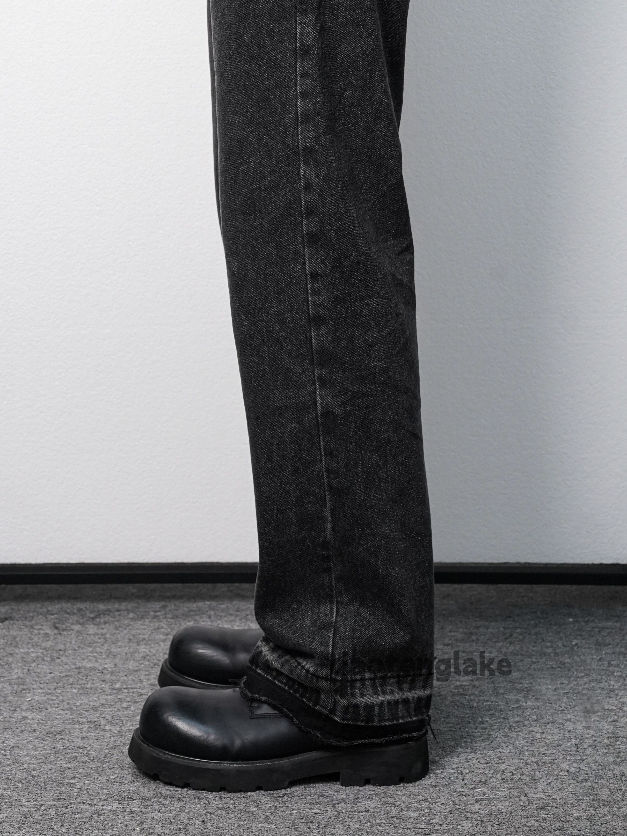 Jean × Vintage washed faded cleanfit yuppie y2k damaged jeans Size US 30 / EU 46 - 2 Thumbnail
